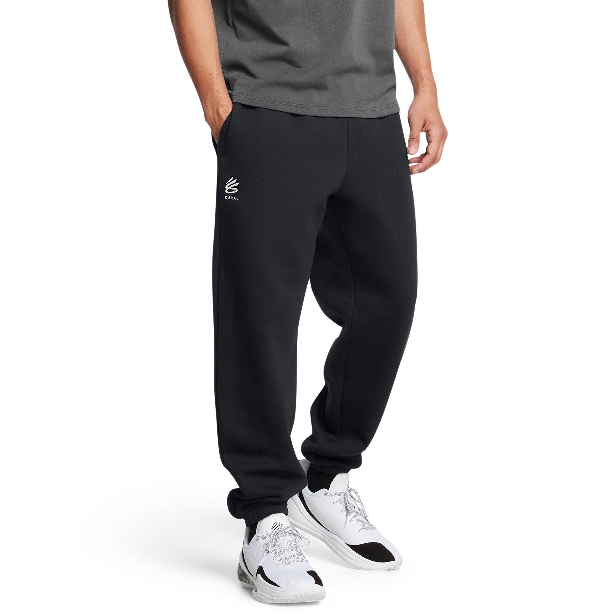 Sort/Hvid - Under Armour - Curry Splash Joggers Mens - 3