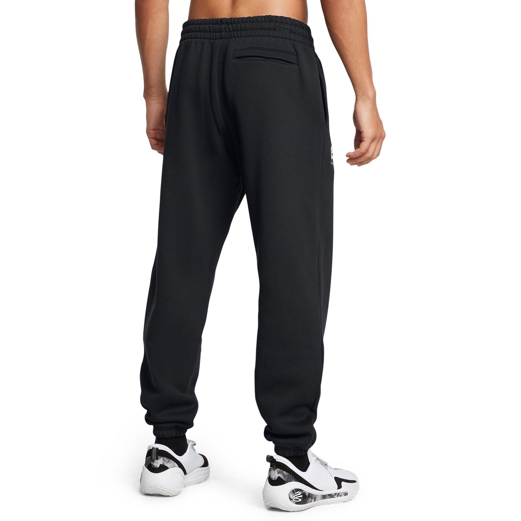Sort/Hvid - Under Armour - Curry Splash Joggers Mens - 4