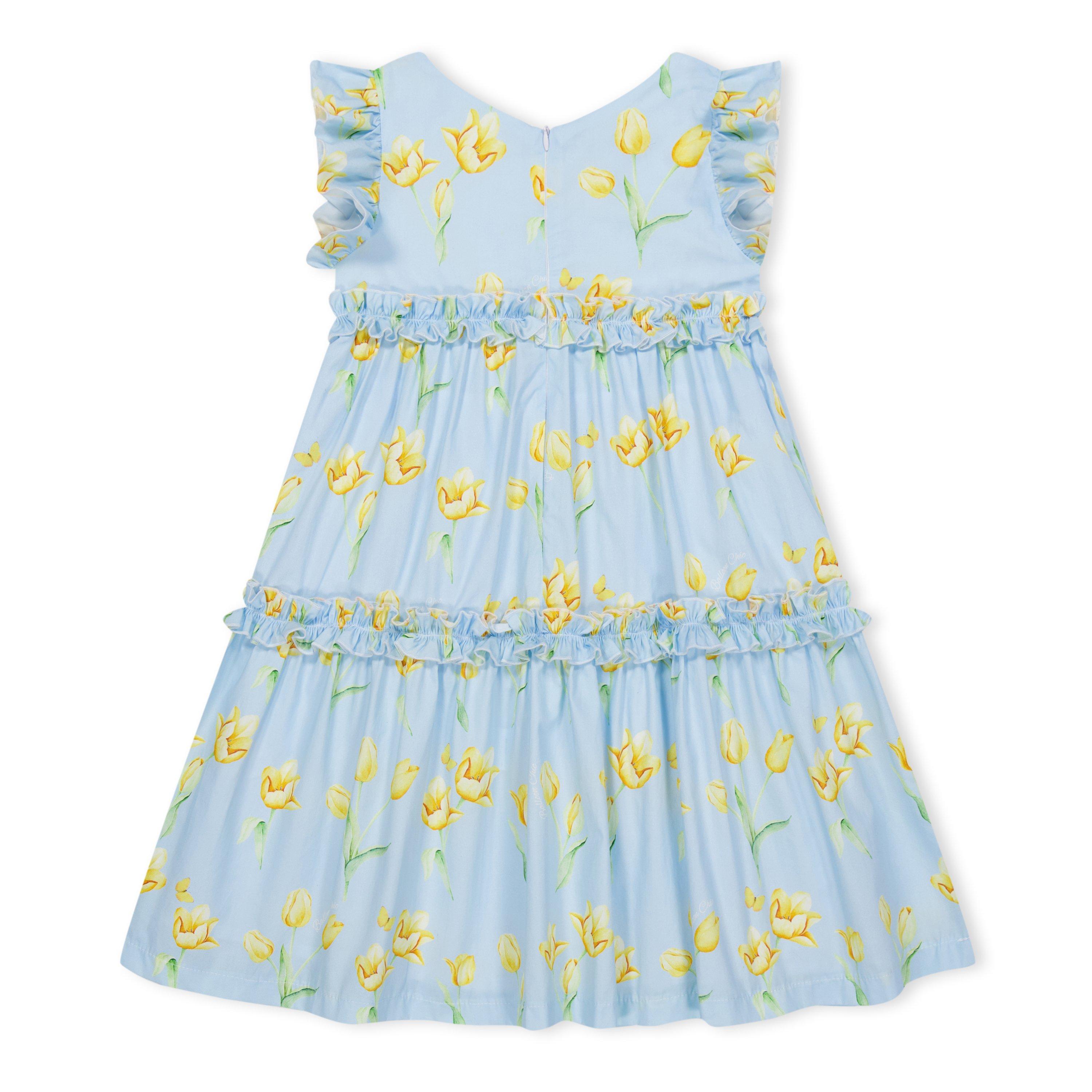 Light Blue - Balloon Chic - Kids' Jersey Dress - 2