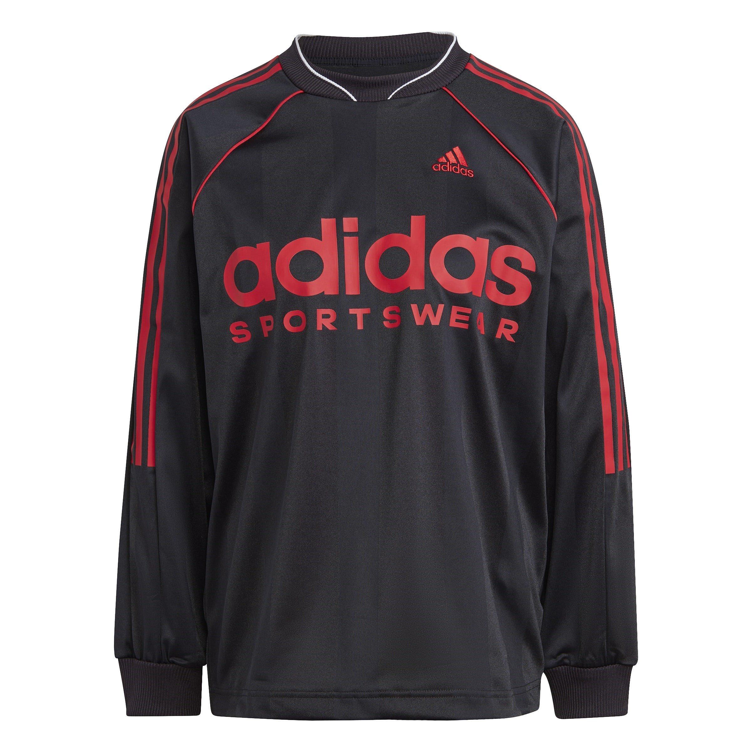Preto - adidas - Jacquard Long-Sleeve Jersey Womens - 1