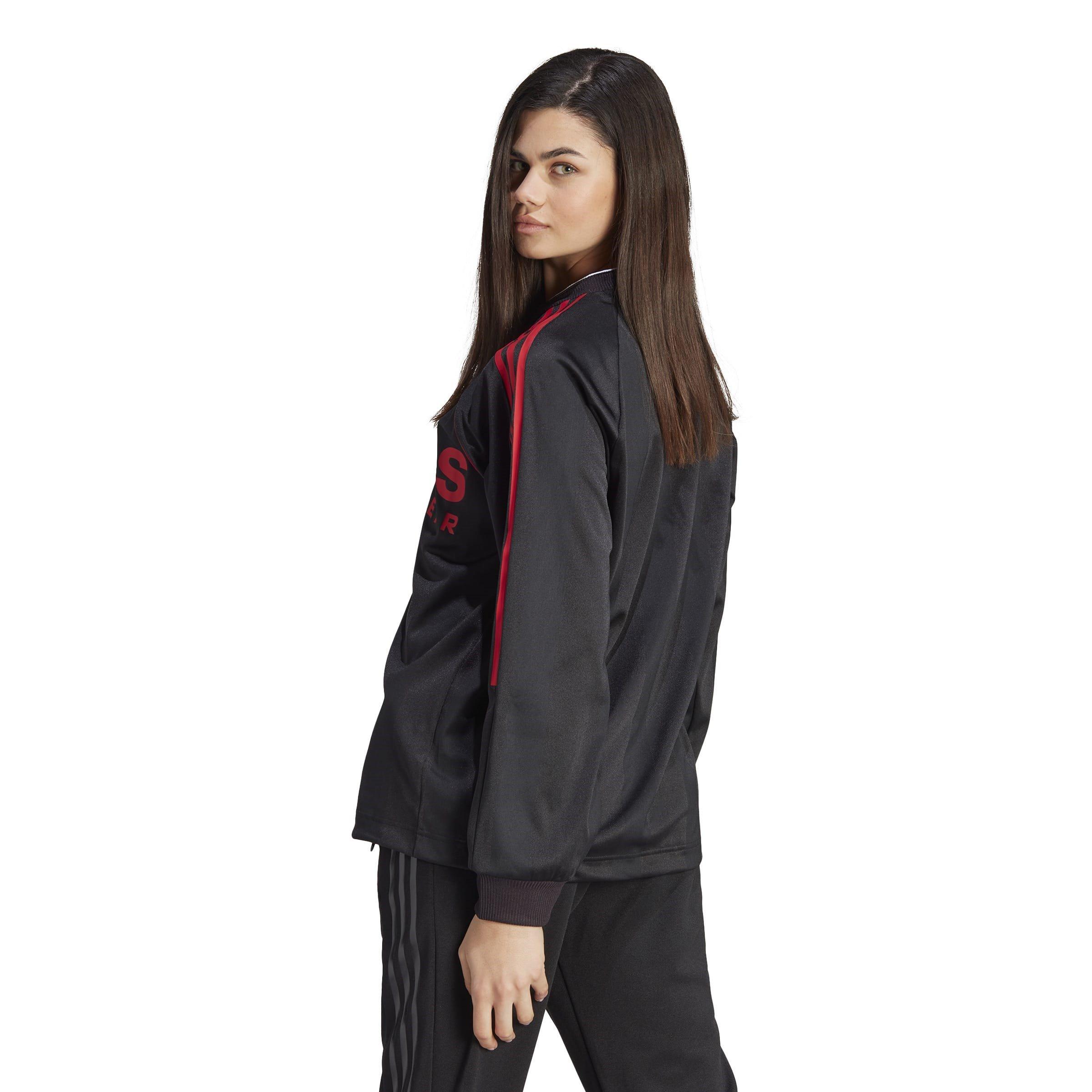 Schwarz - adidas - Jacquard Long-Sleeve Jersey Womens - 3