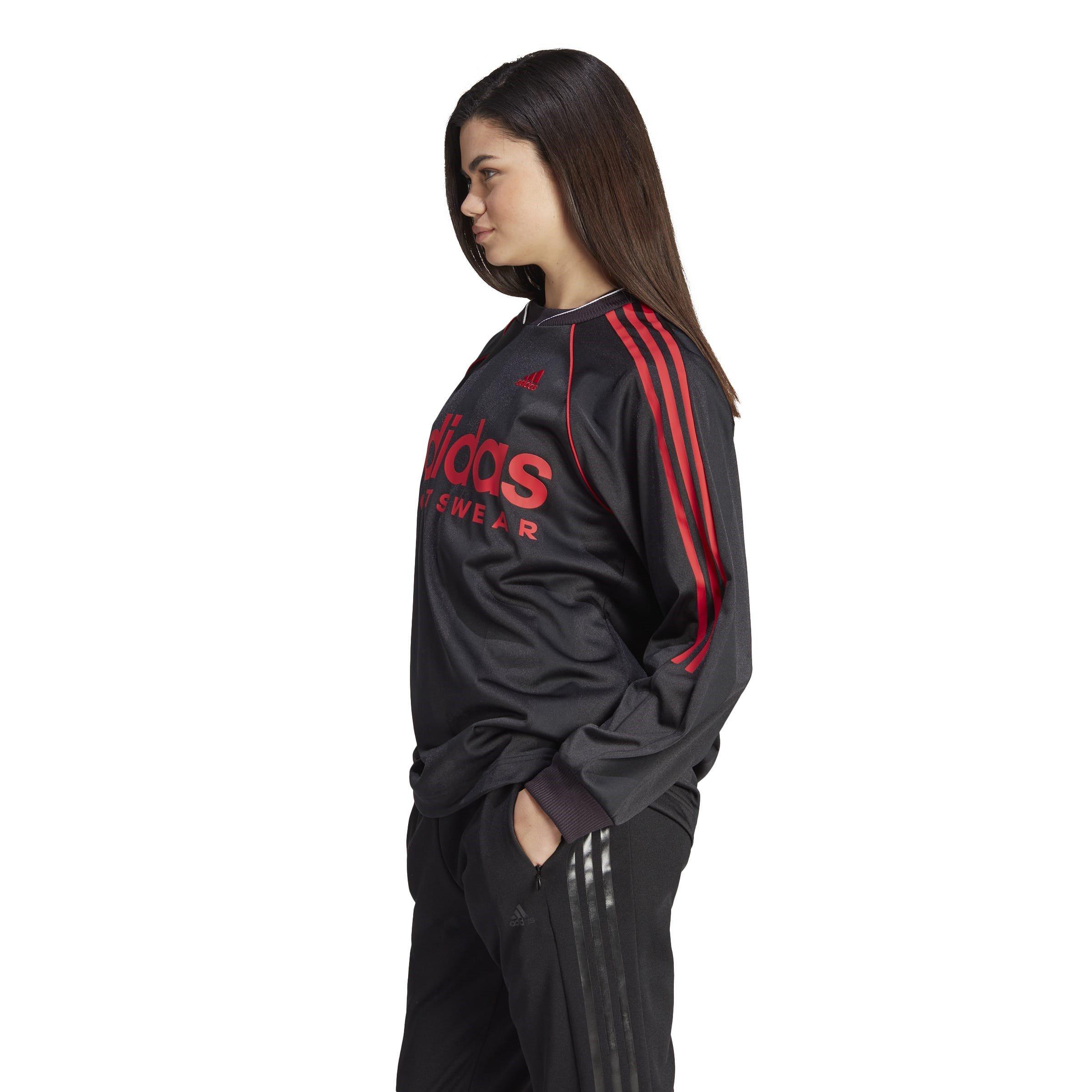 Schwarz - adidas - Jacquard Long-Sleeve Jersey Womens - 5