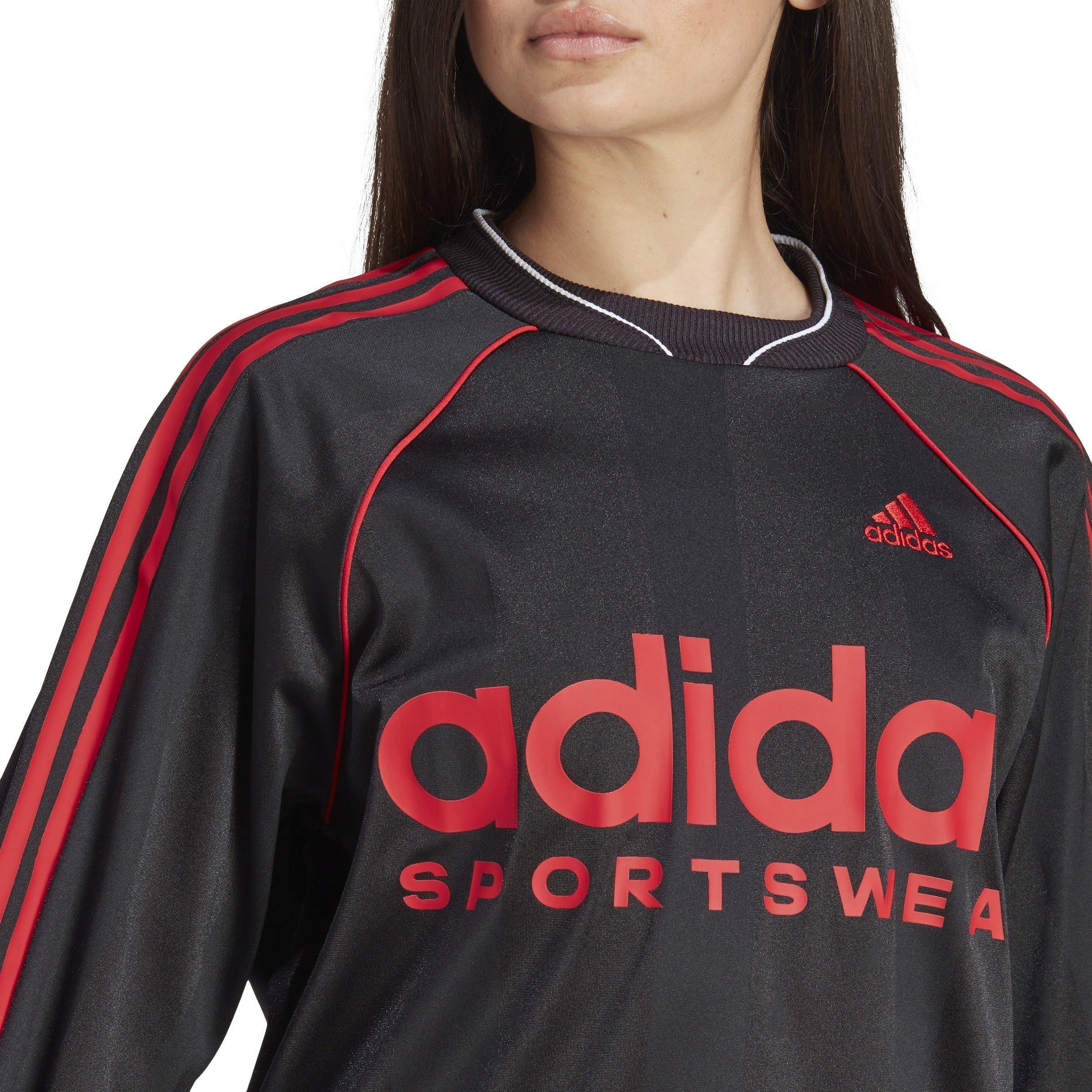 Schwarz - adidas - Jacquard Long-Sleeve Jersey Womens - 6