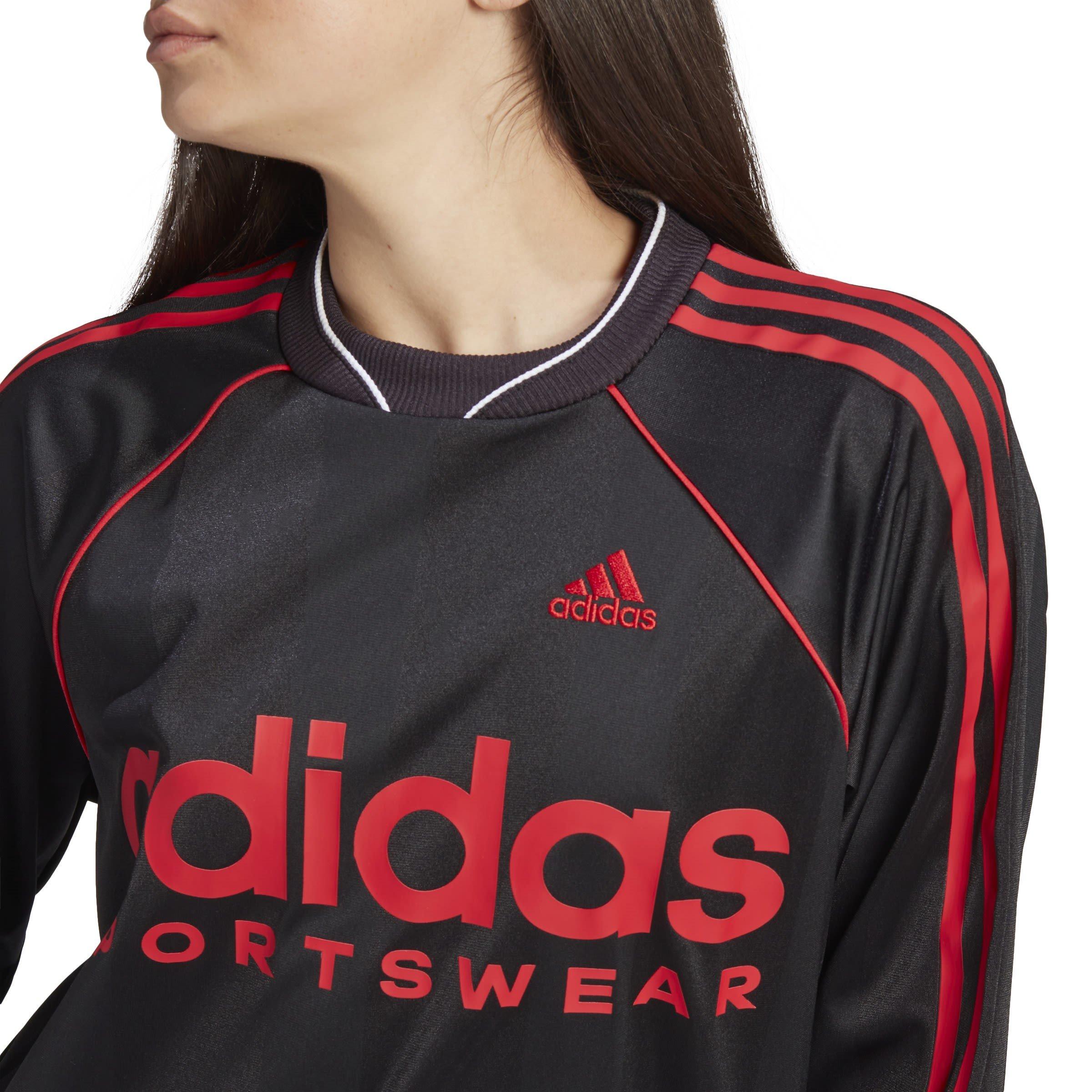 Schwarz - adidas - Jacquard Long-Sleeve Jersey Womens - 7
