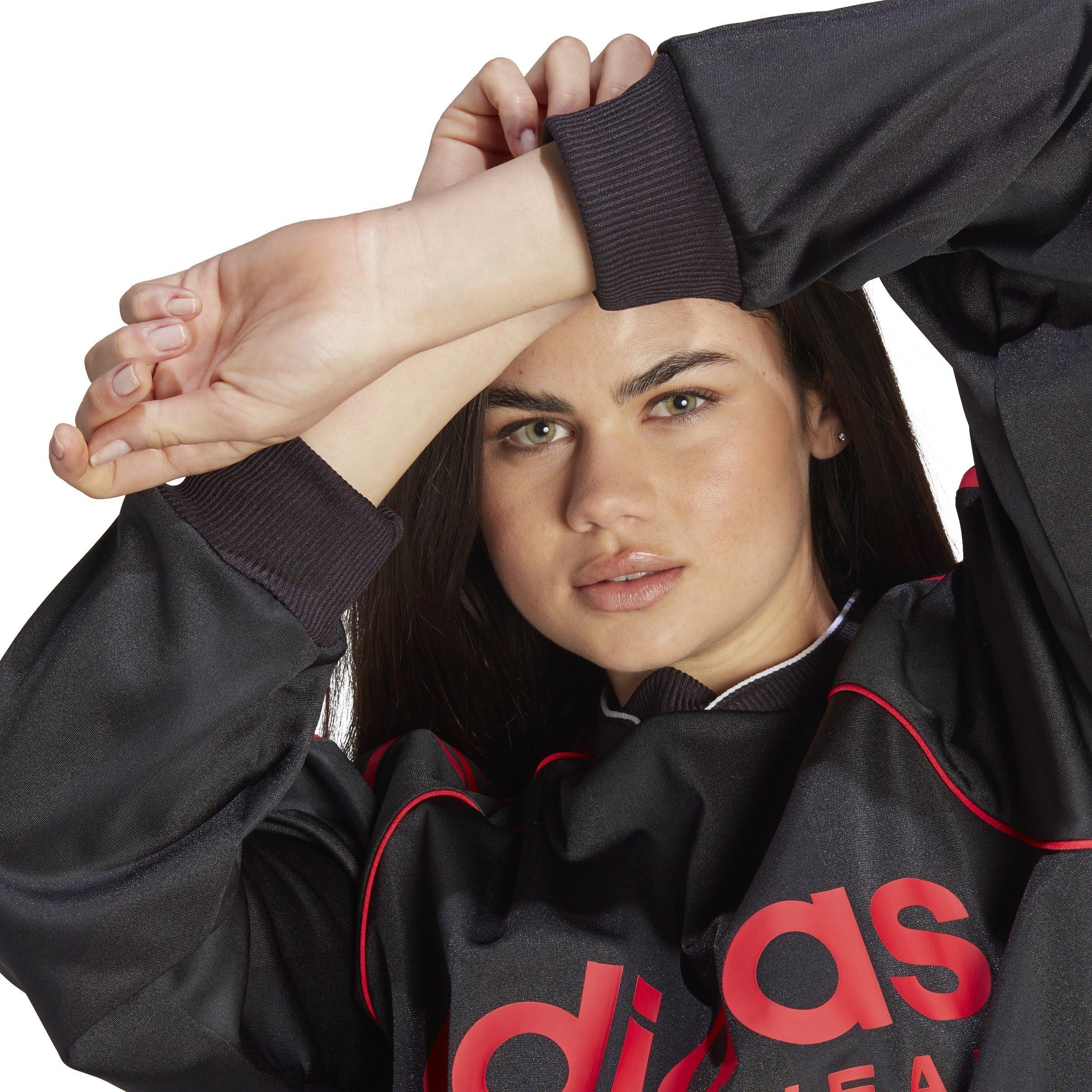 Schwarz - adidas - Jacquard Long-Sleeve Jersey Womens - 8