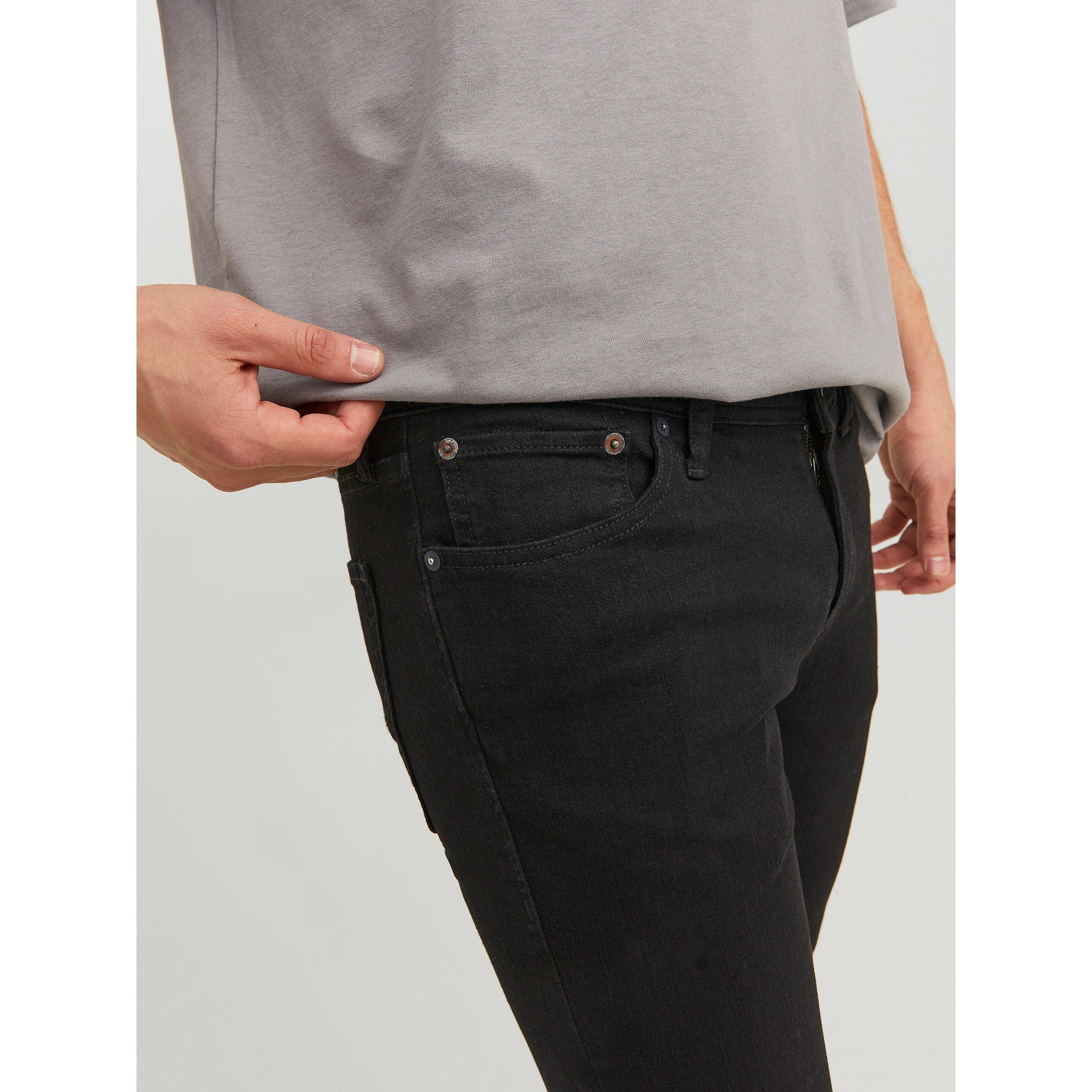 Black Denim - Jack and Jones - Men's Liam Skinny Jeans - 5