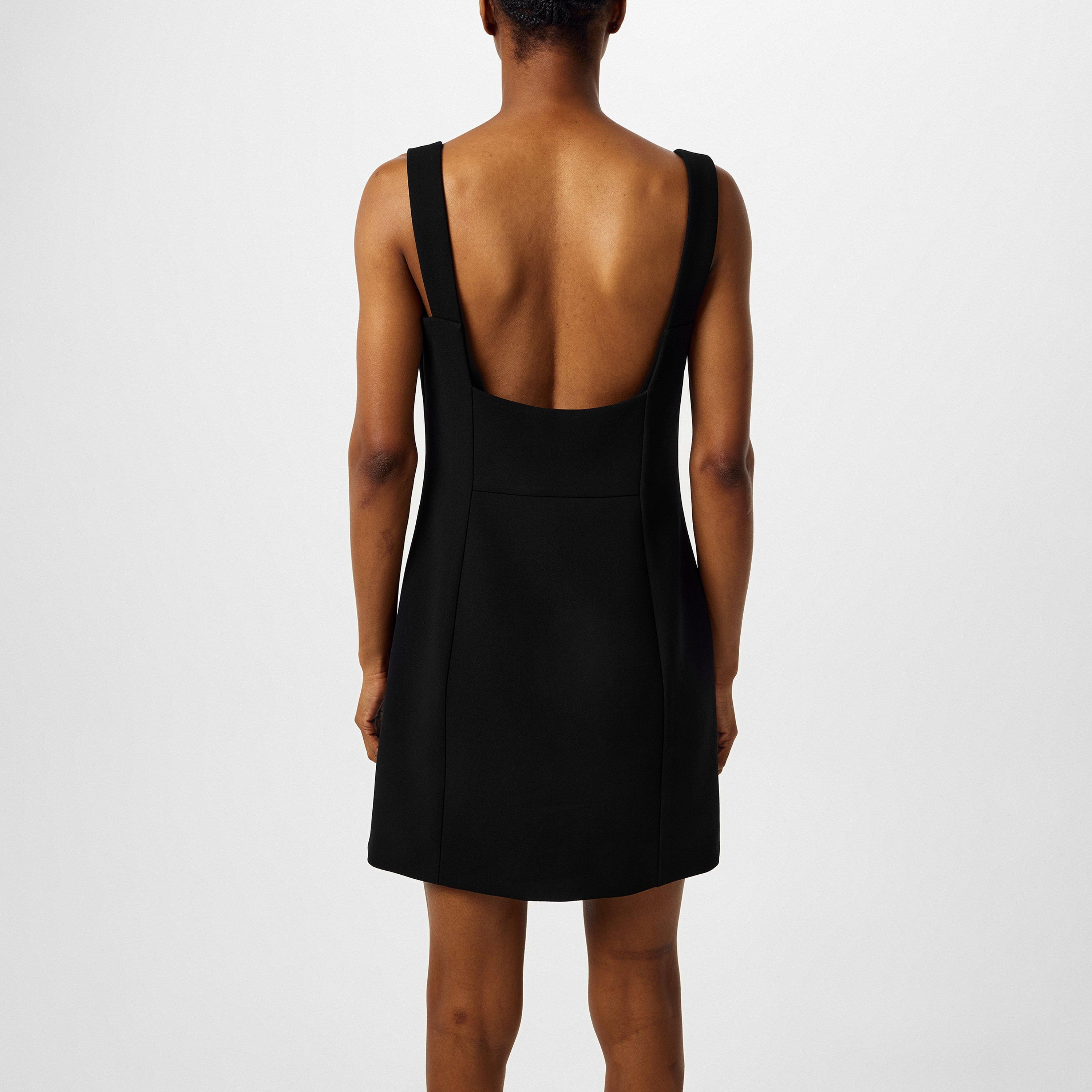 Black - GIVENCHY - V-Collar Mini Dress - 3