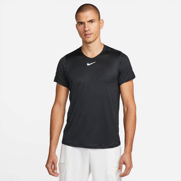 Noir/Blanc - Nike - Court Dri-FIT Advantage Men's Tennis Top - 1