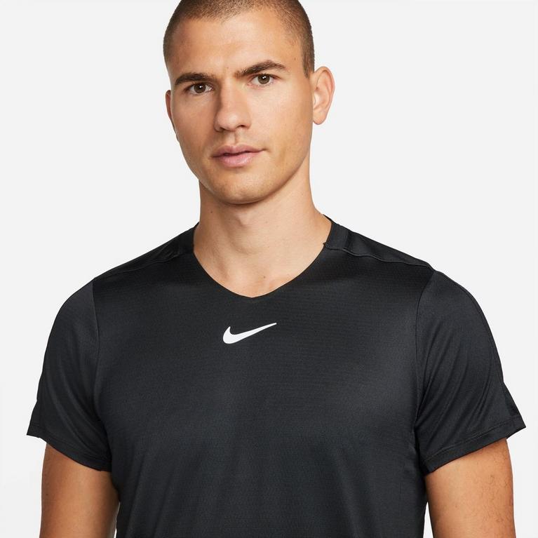 Noir/Blanc - Nike - Court Dri-FIT Advantage Men's Tennis Top - 3