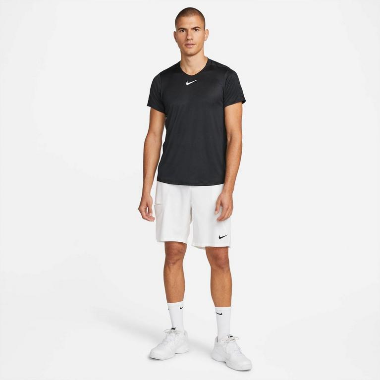 Noir/Blanc - Nike - Court Dri-FIT Advantage Men's Tennis Top - 4