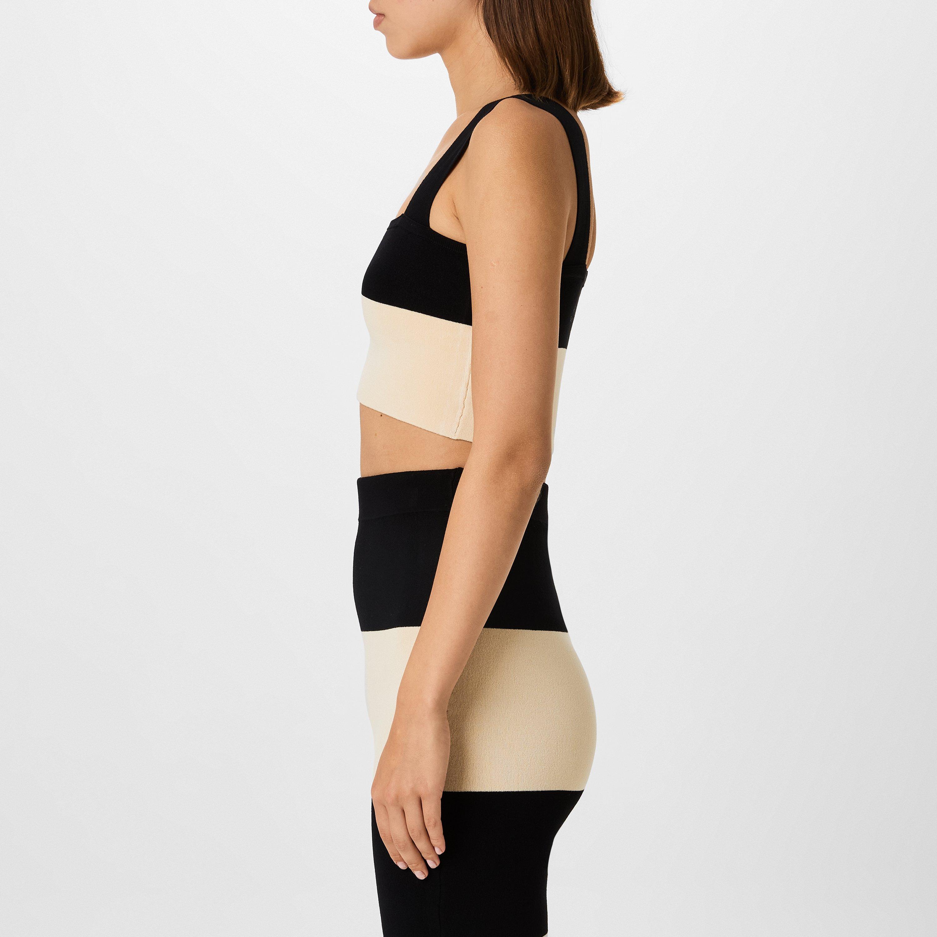 Cream Black - Posse - Theo Crop Top - 2