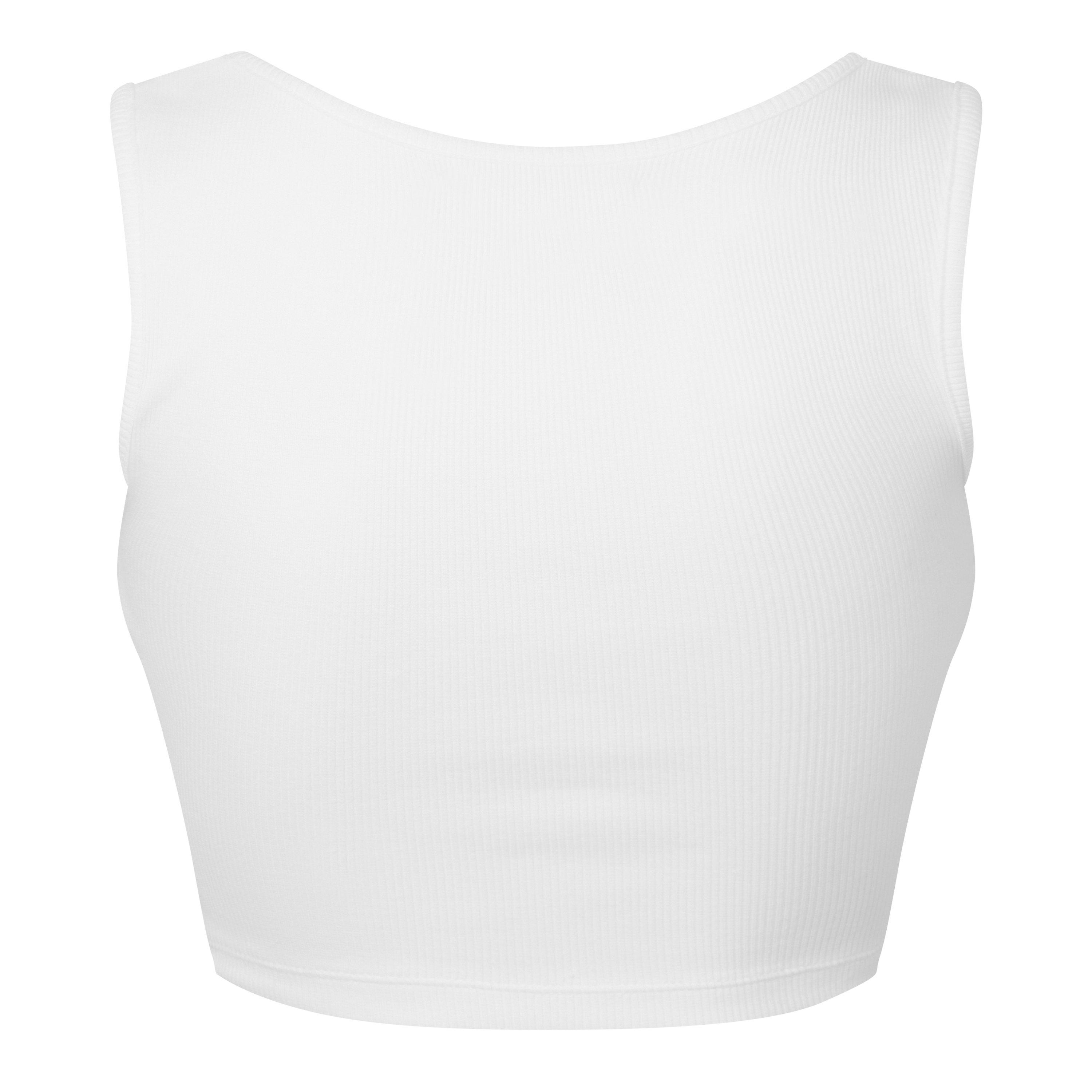 White - Vivienne Westwood - Women's Logo Crop Querelle Vest Top - 8