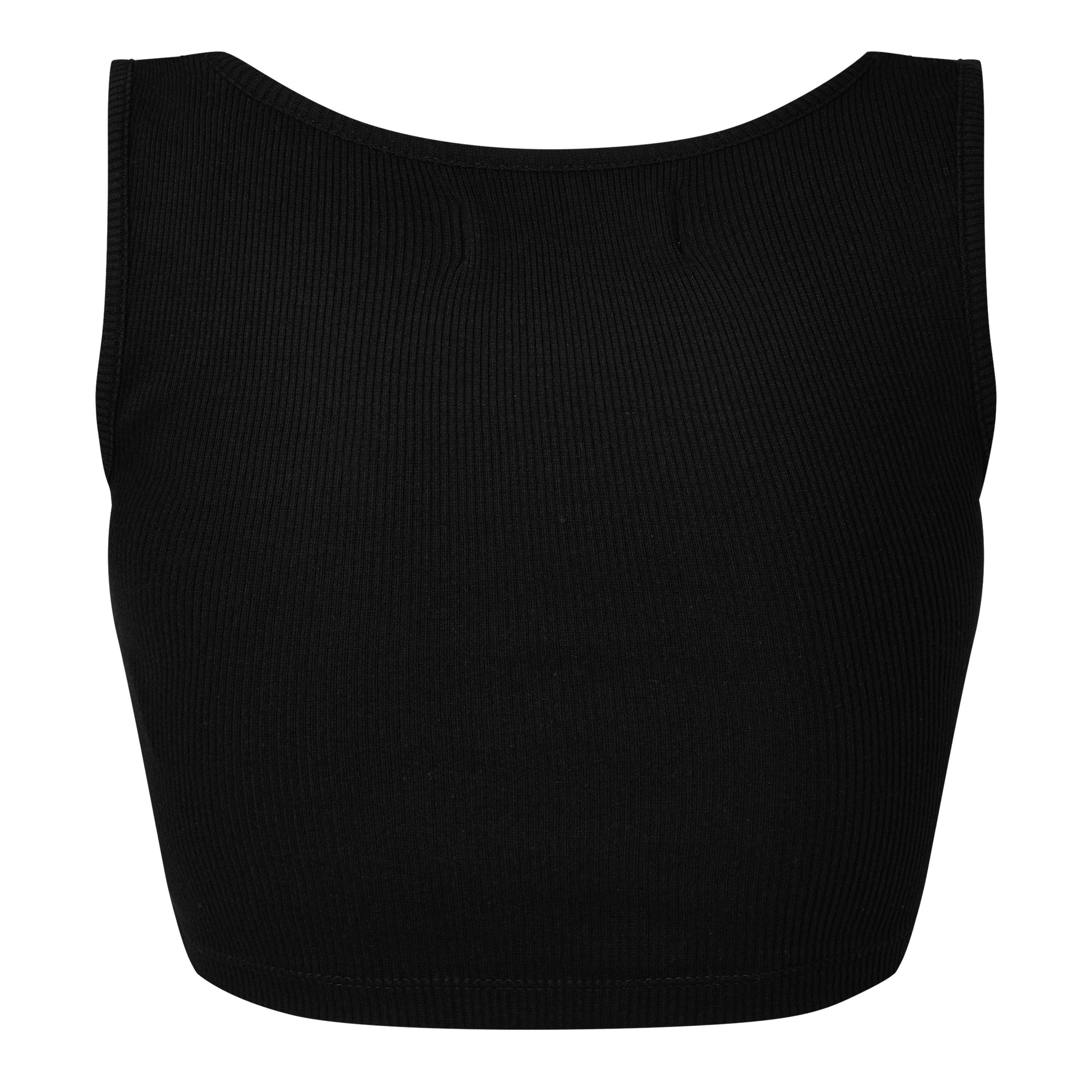 Black - Vivienne Westwood - Women's Logo Crop Querelle Vest Top - 2