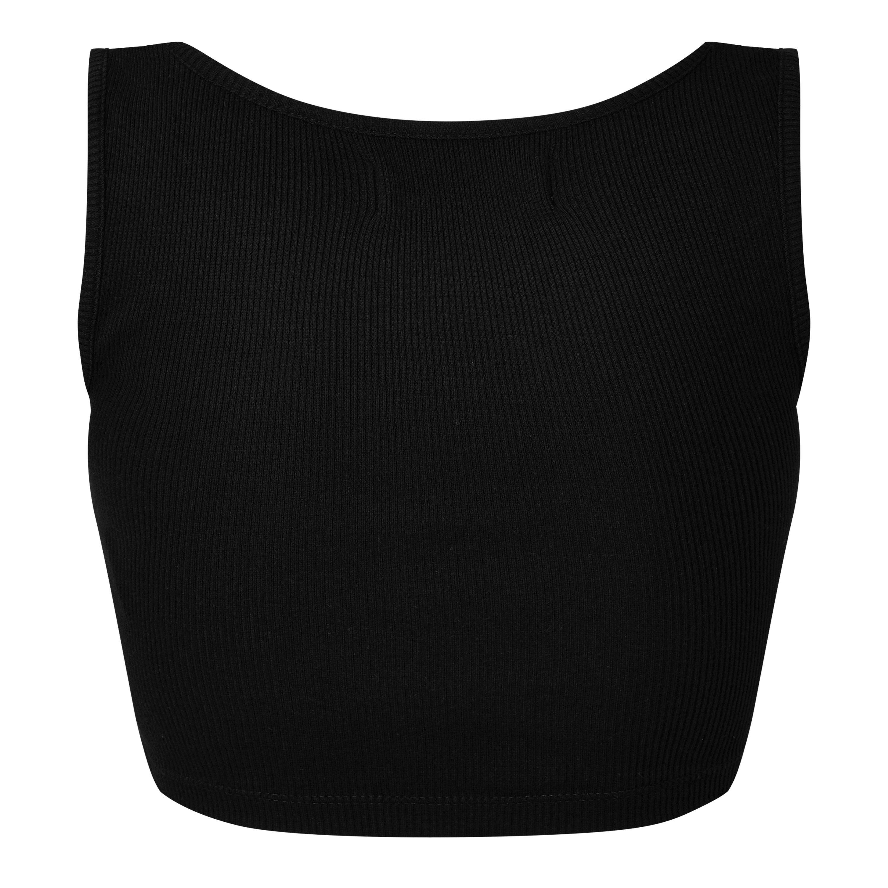 Black - Vivienne Westwood - Women's Logo Crop Querelle Vest Top - 7