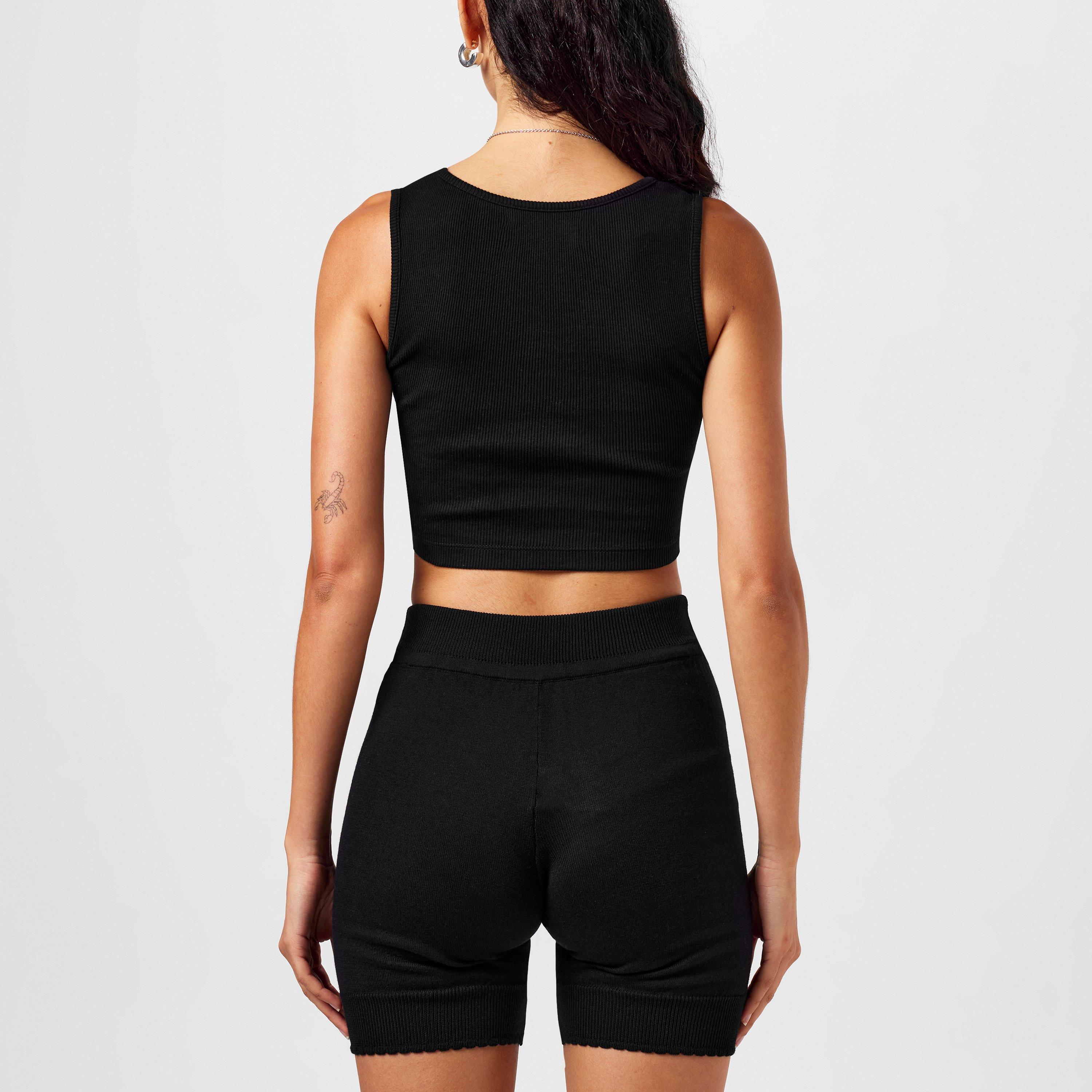 Black - Vivienne Westwood - Women's Logo Crop Querelle Vest Top - 4