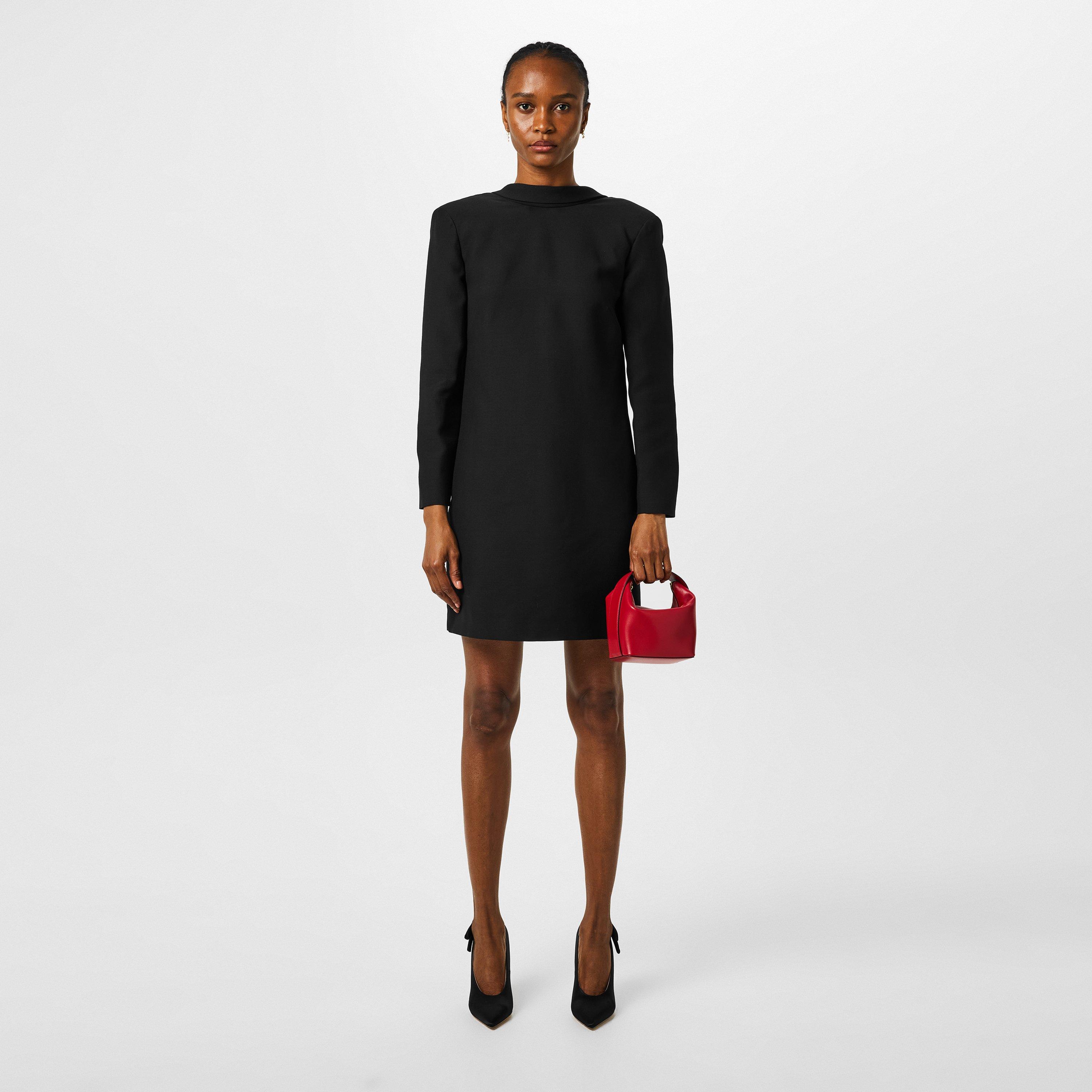 Black - Valentino - Bow Back Mini Dress - 4