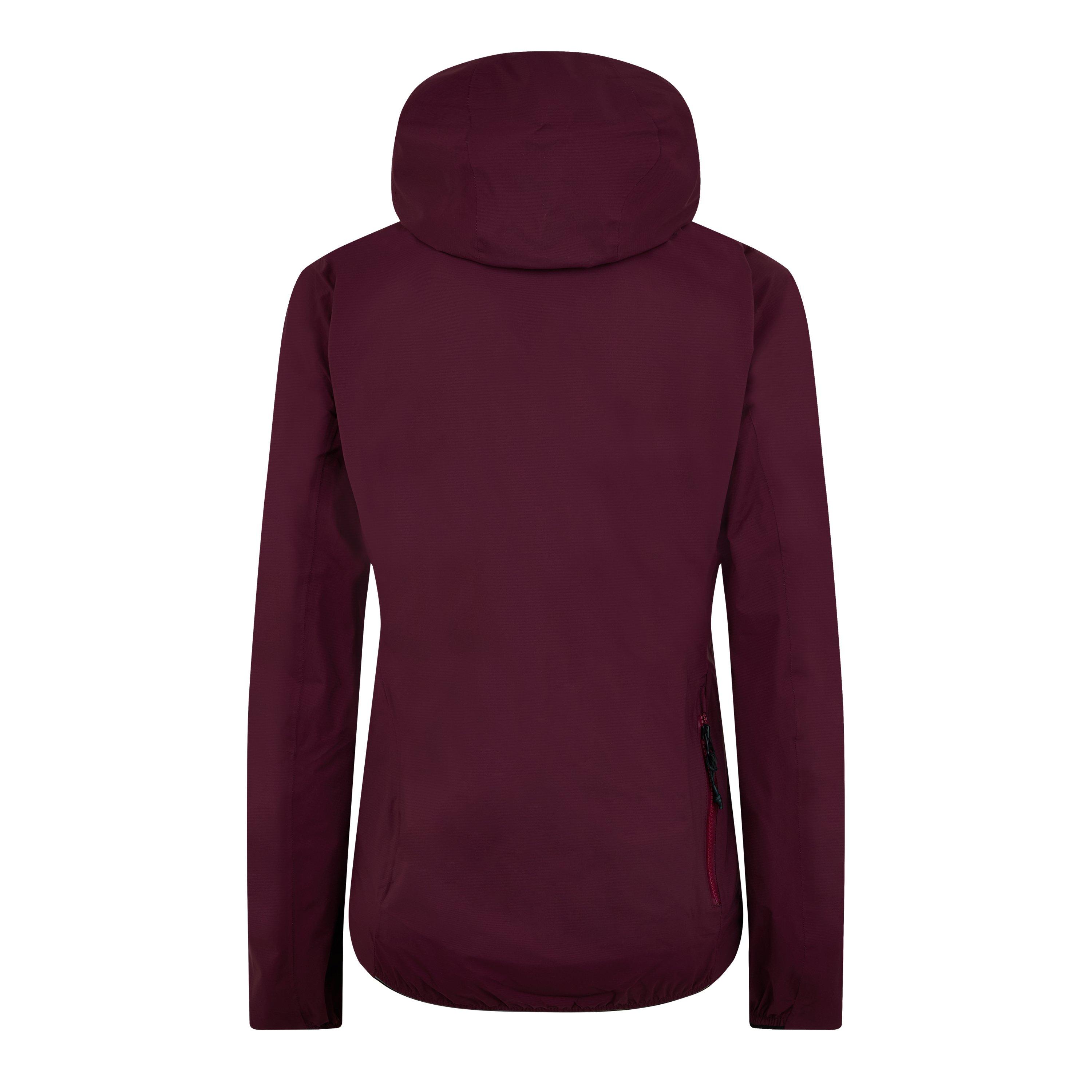 Red - Dhb - Women's Trail Waterproof Hooded Performance Cycling Jacket - 2