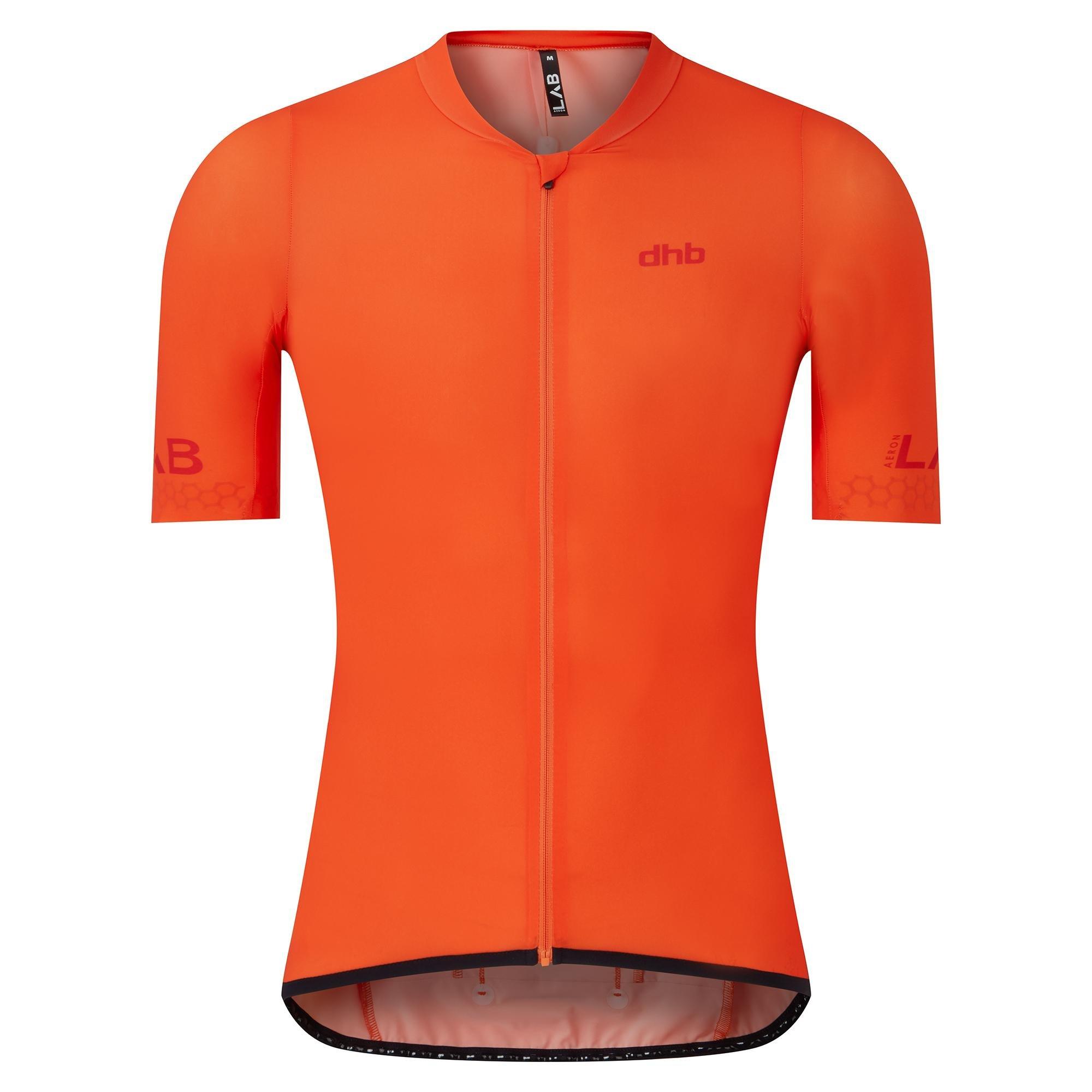 Dhb Men's Aeron Lab Short Sleeve Uv Jersey - Orange - 2X Small