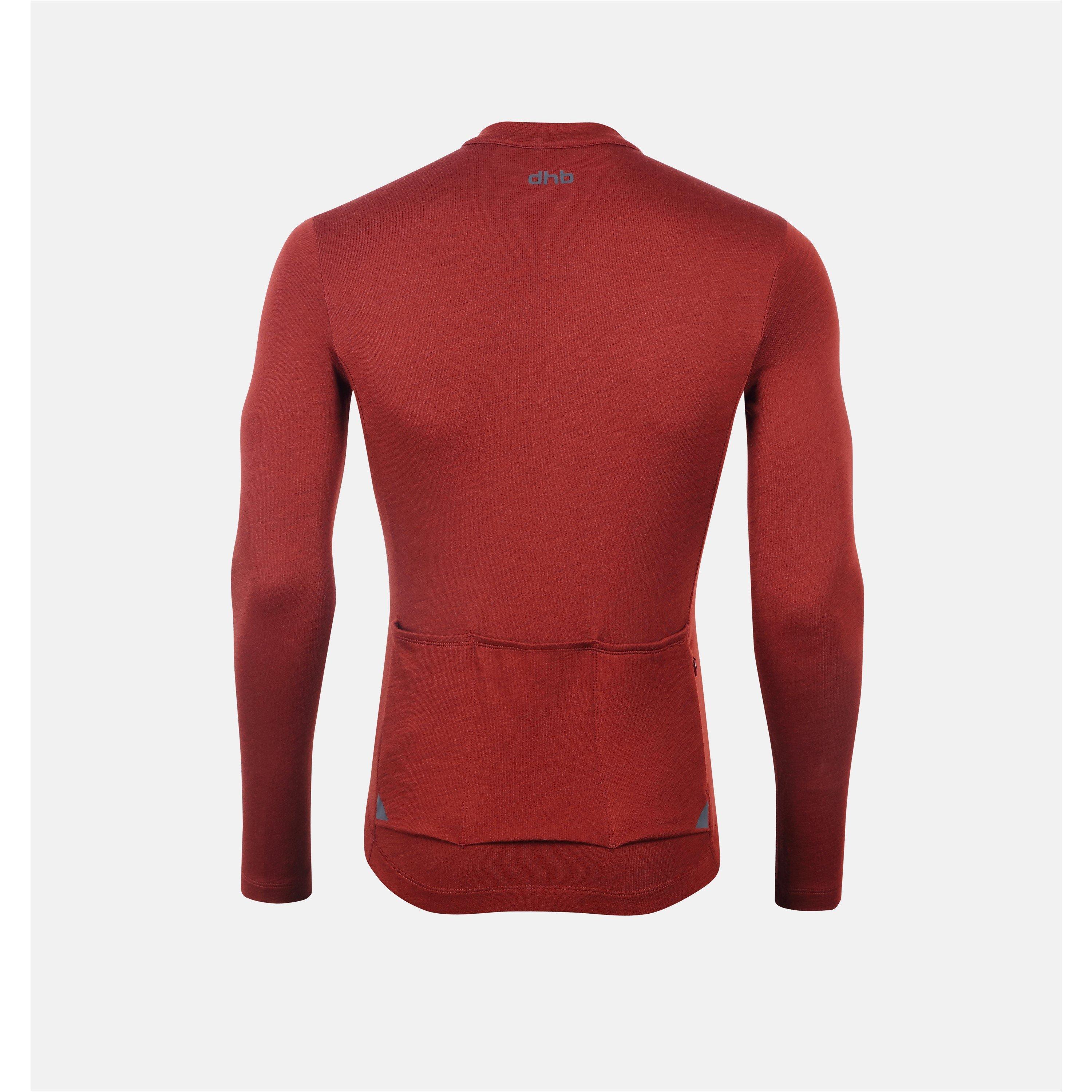 Fired Brick - Dhb - Aeron Merino Long Sleeve Jersey  Mens 2.0 - 3