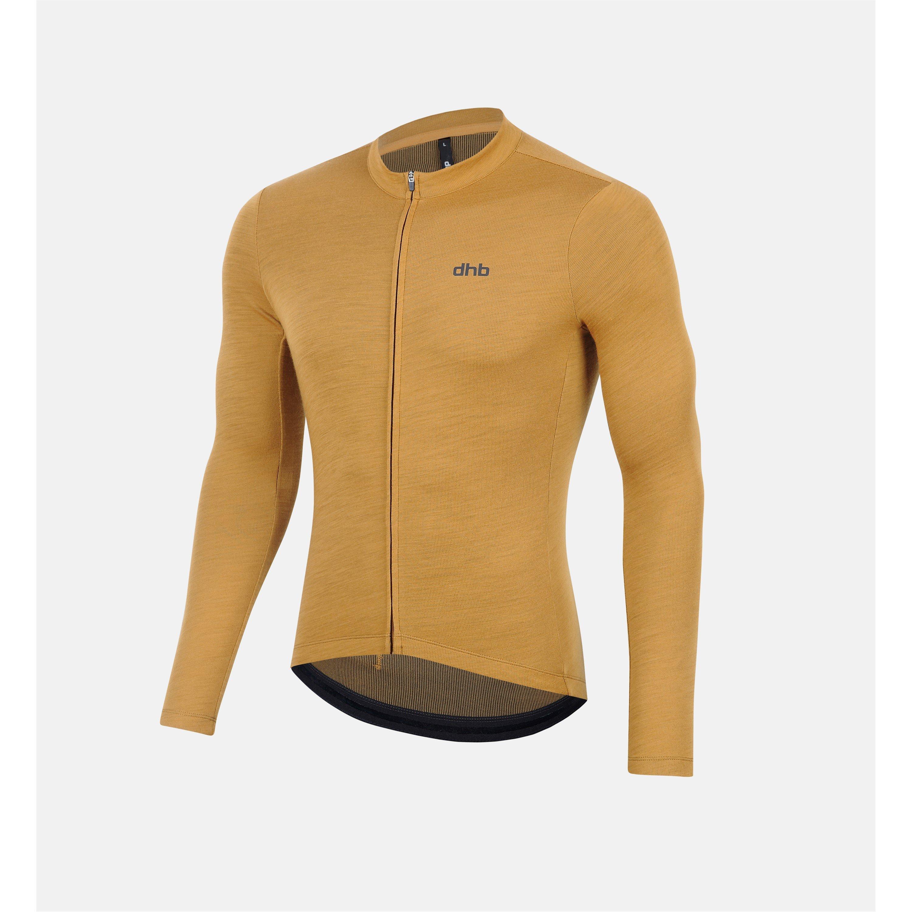 Golden Brown - Dhb - DHB Aeron Merino Long Sleeve Jersey  Mens 2.0 - 3