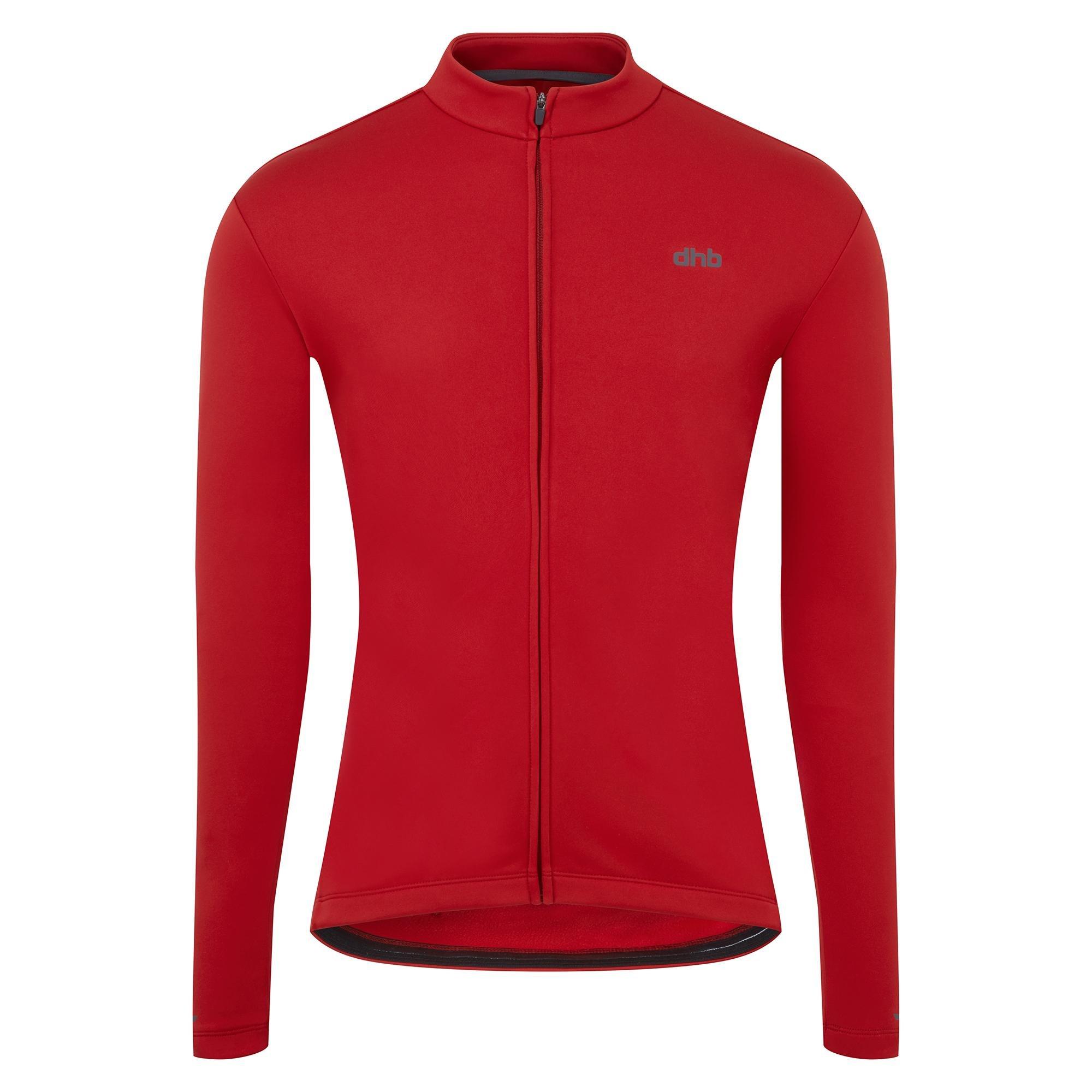 Jester Red - Dhb - dhb Men's Long Sleeve Thermal Cycling Jersey - 1
