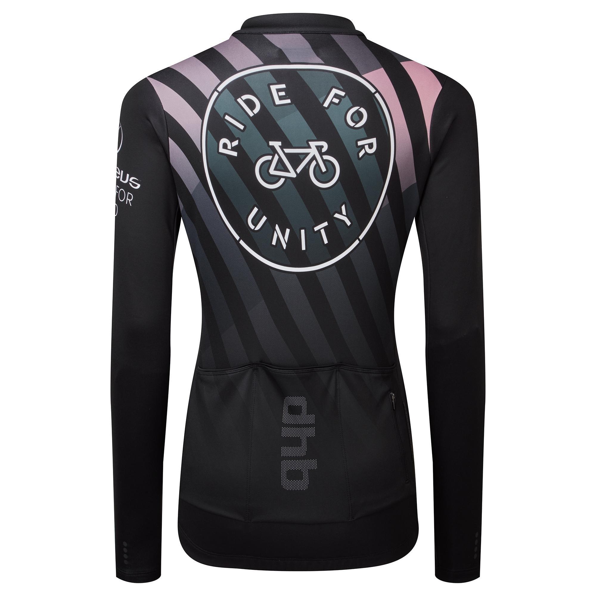 Zwart/Roze - Dhb - Ride For Unity Women's Long Sleeve Jersey - 2
