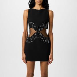 David Koma Wave Embellished Mini Dress