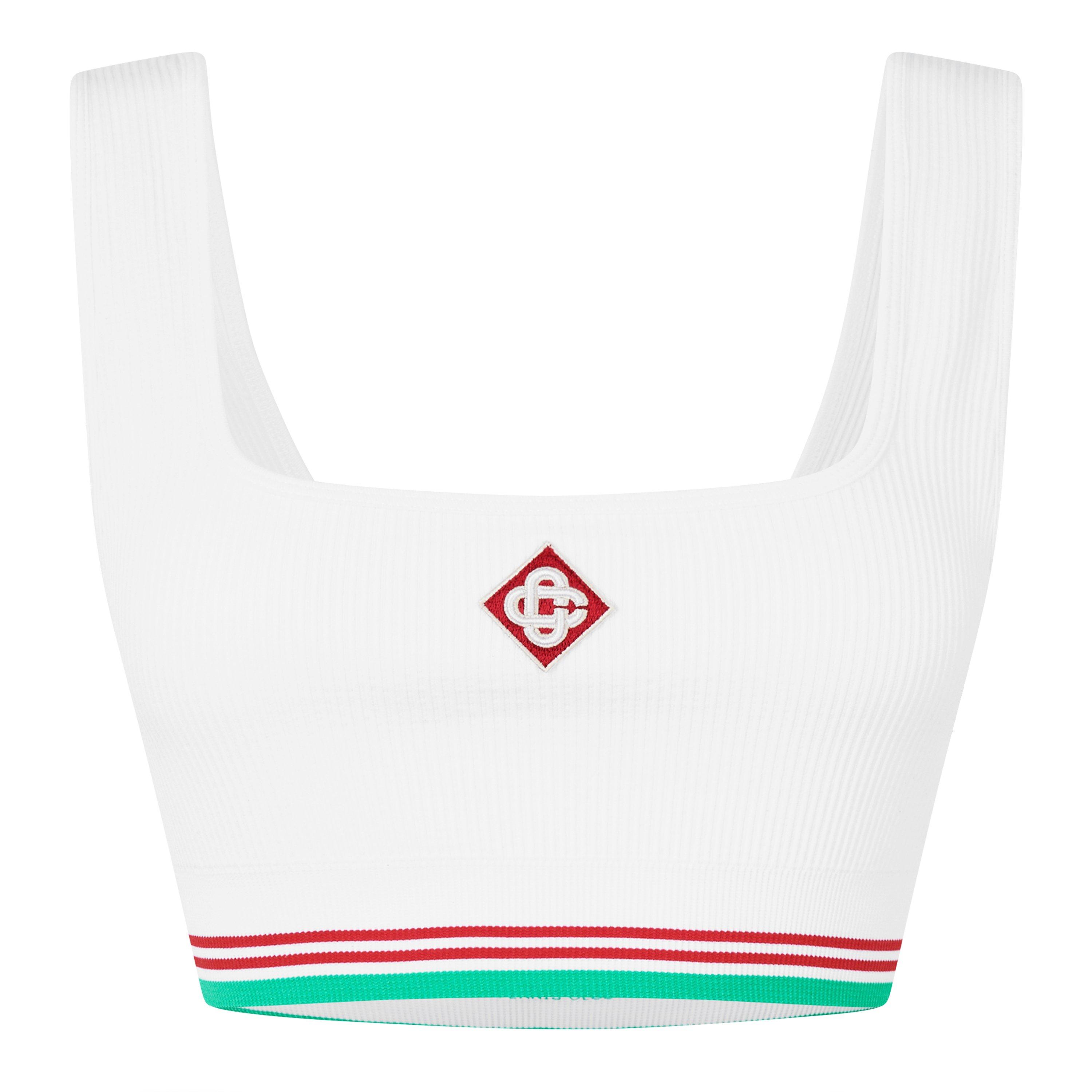 White - Casablanca - Women's Logo Nylon Seamless Cropped Vest - 1
