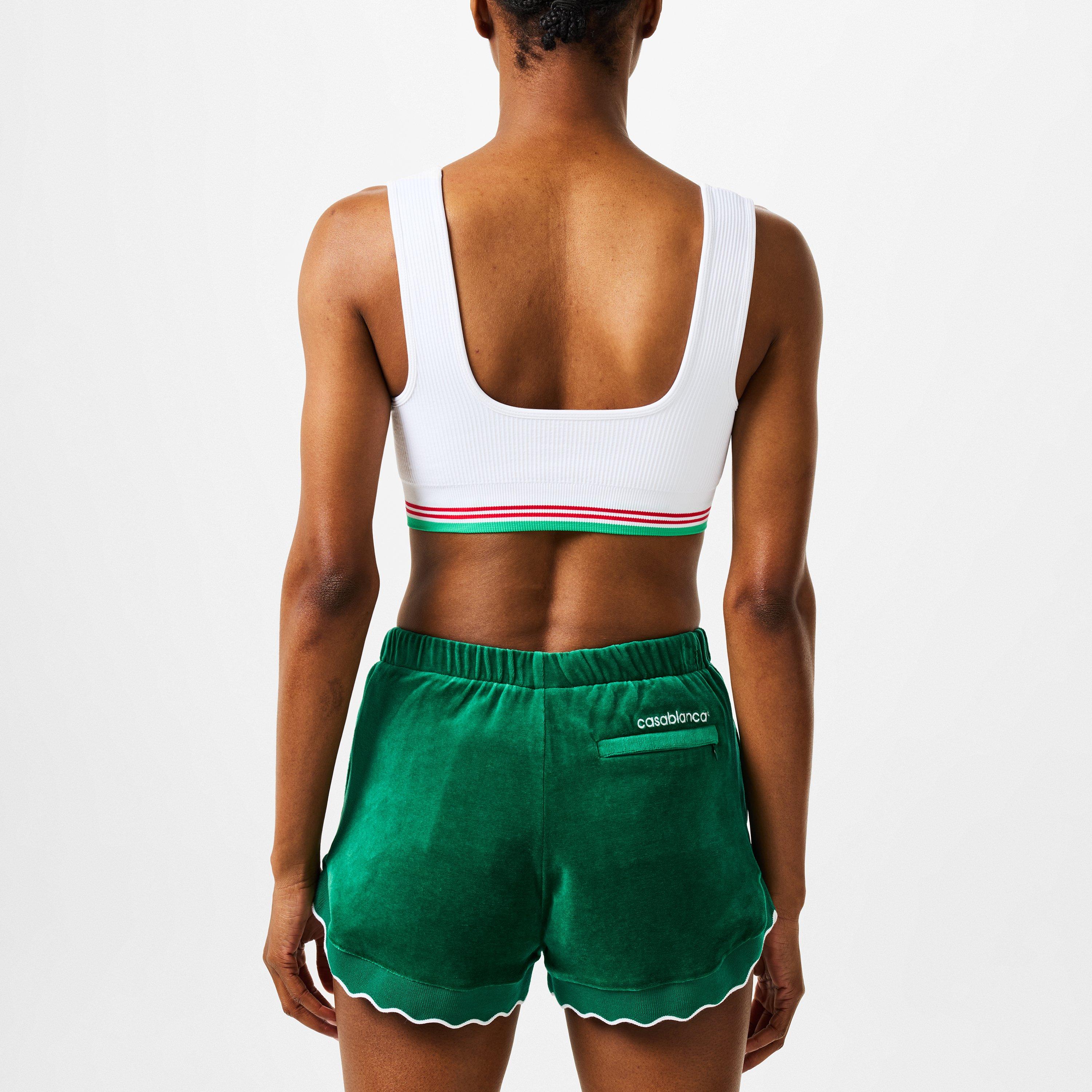 White - Casablanca - Women's Logo Nylon Seamless Cropped Vest - 4