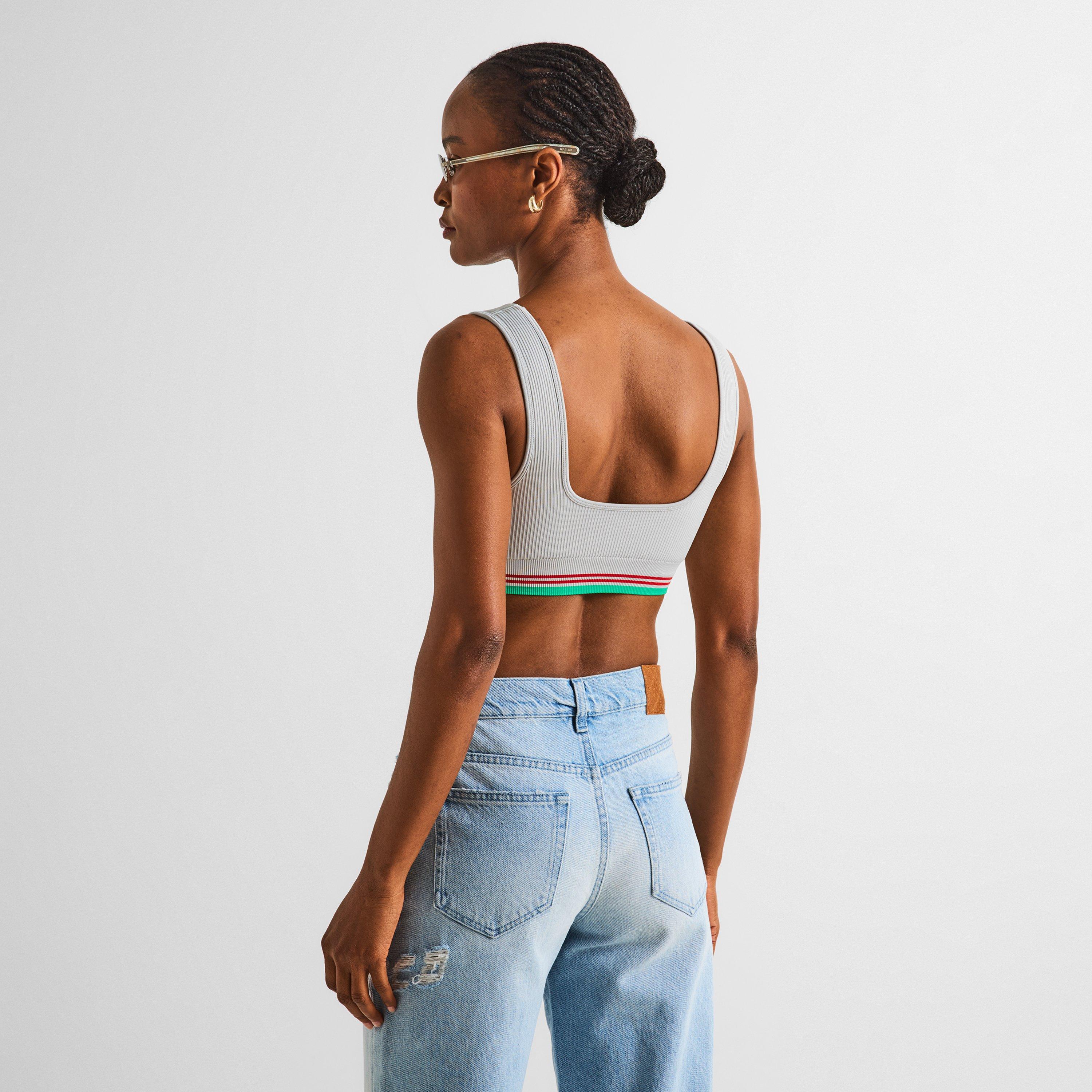 Grey - Casablanca - Women's Logo Nylon Seamless Cropped Vest - 4