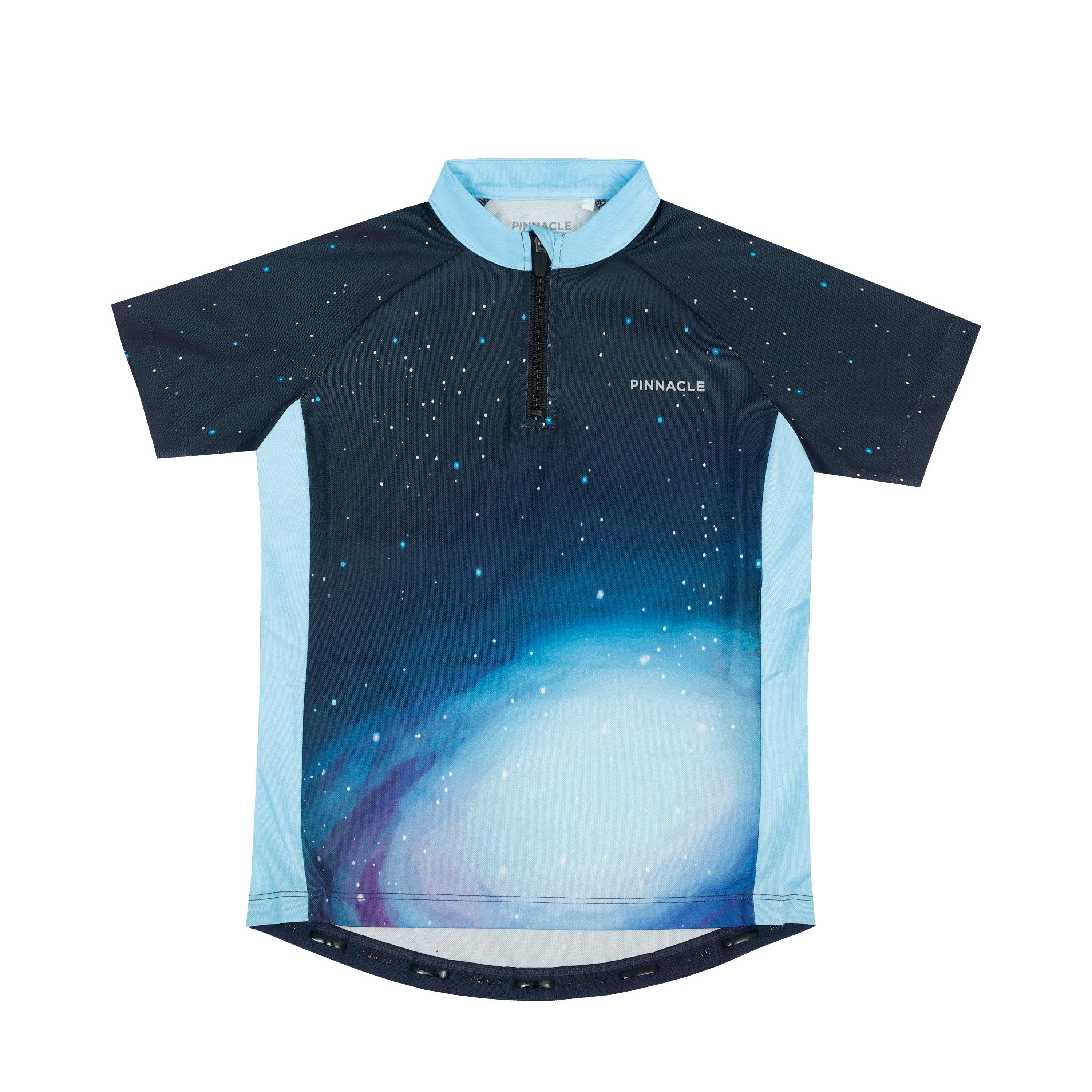 Pinnacle Boys Cycl Zp Top - Blue Aop - 9-10 yrs