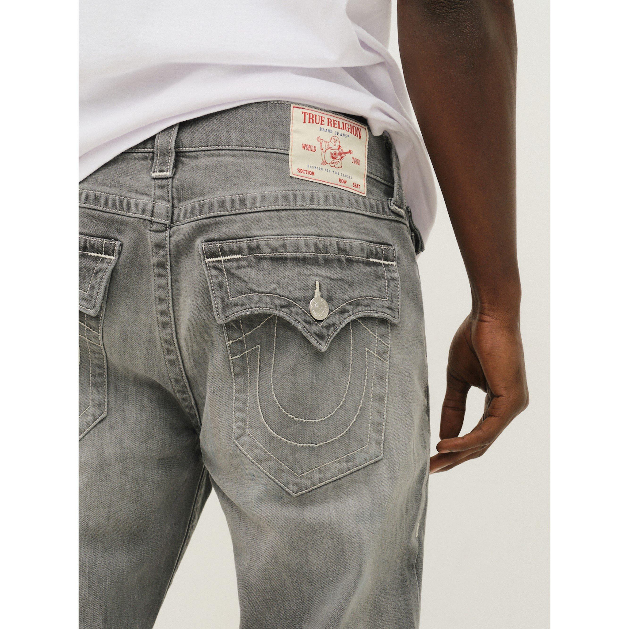 IFDG Chalk Grey - True Religion - Men's Ricky Straight Leg Jeans - 5