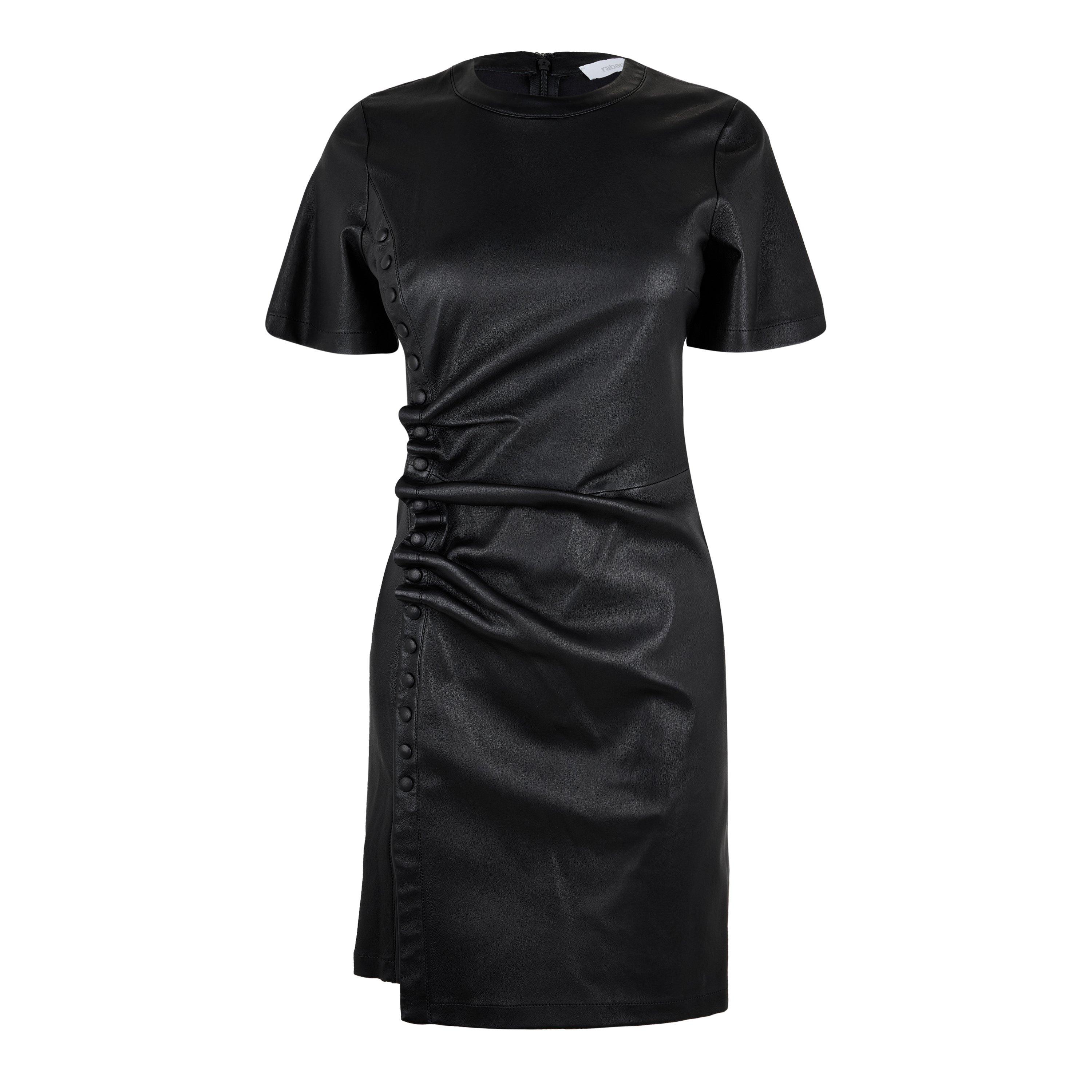 Black - Rabanne - Short Gathered Dress - 5