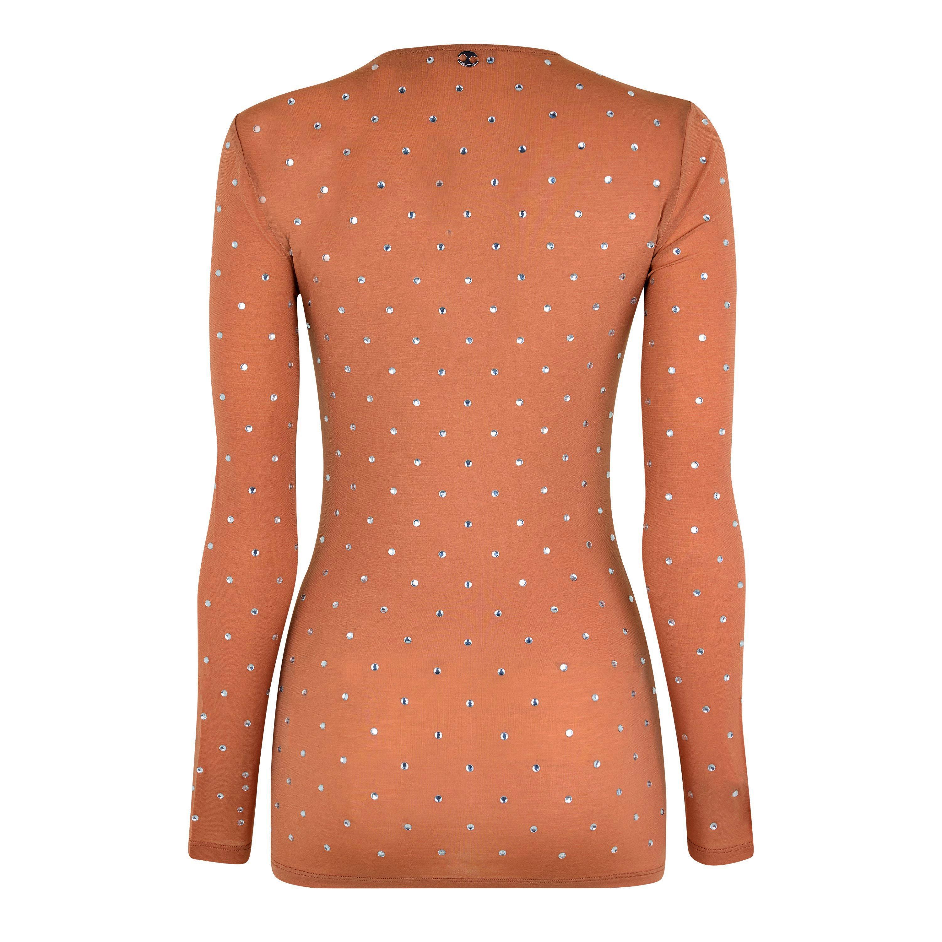 New Caramel - Rabanne - Crystal Embellished Second Skin Top - 6