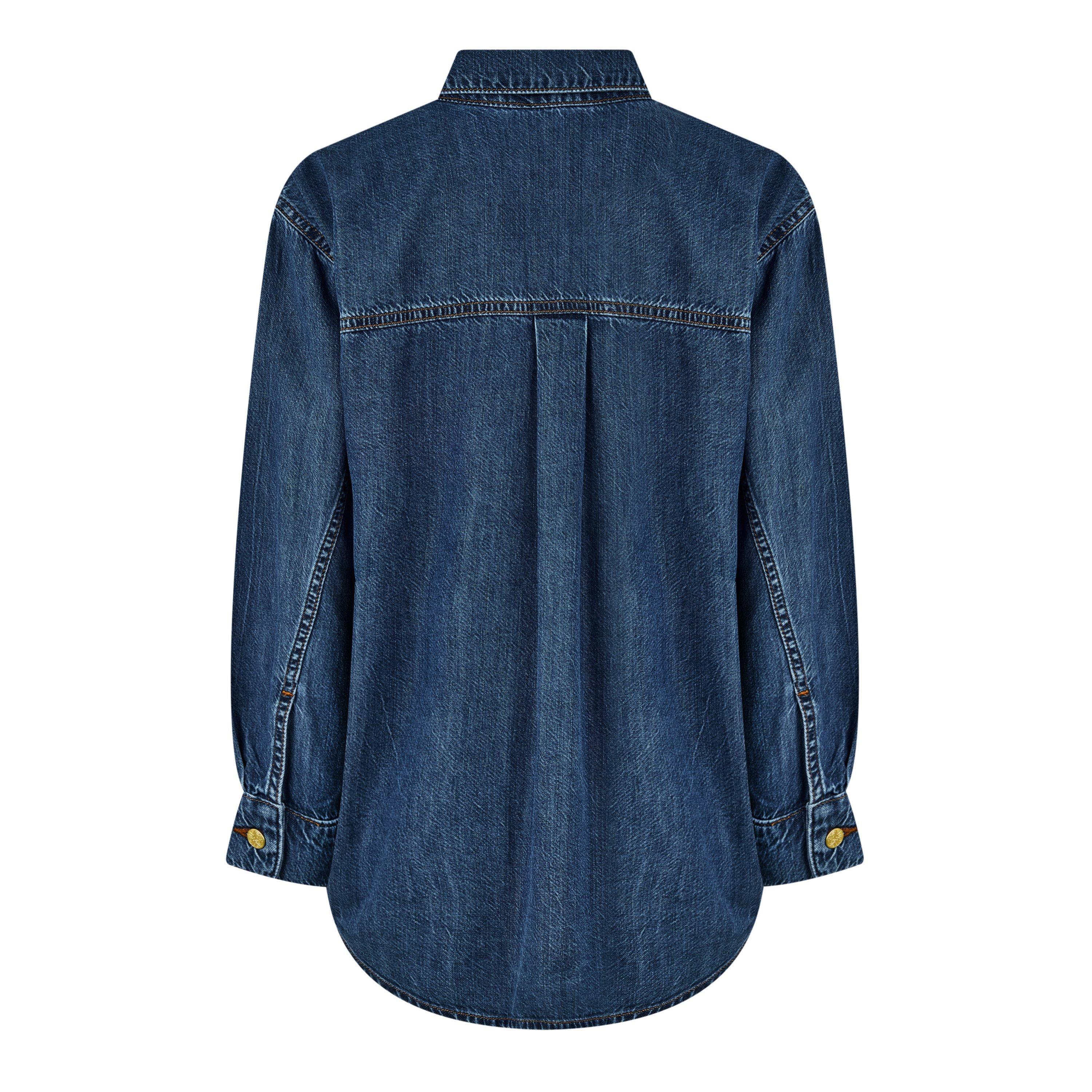 Blue - Biba - Biba Denim Shirt - 5