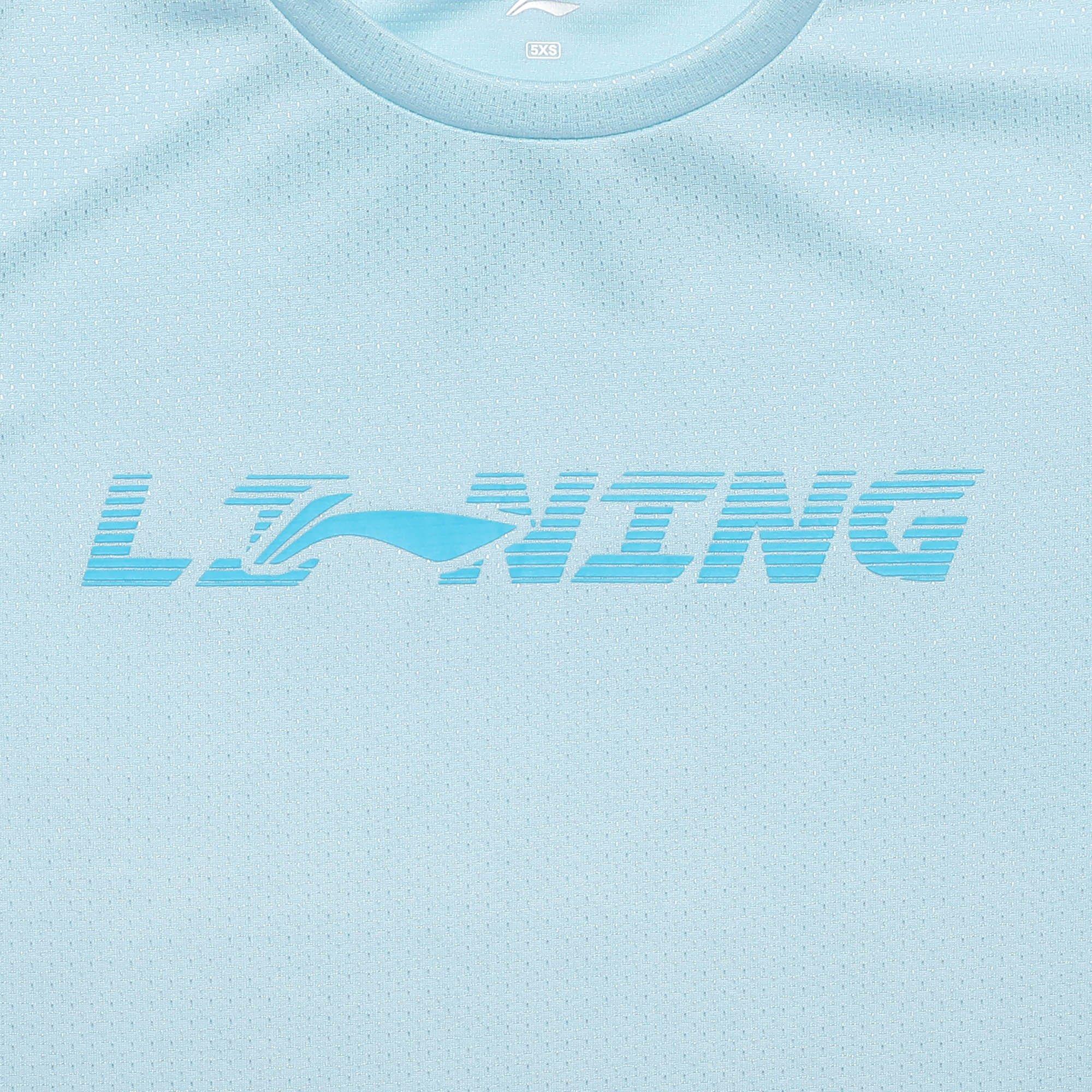 Light Blue - Li Ning - Kids' Short Sleeve Performance T-Shirt - 2