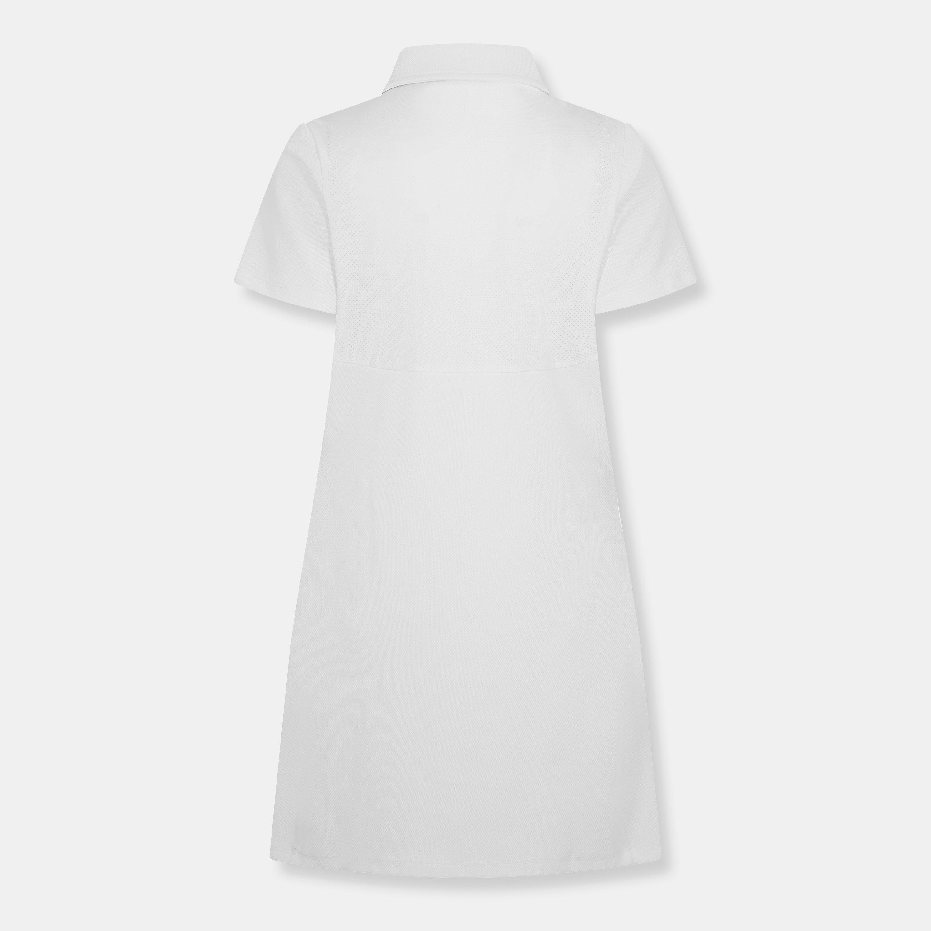 White - Lyle and Scott - Women's Golf Polo Dress - 2