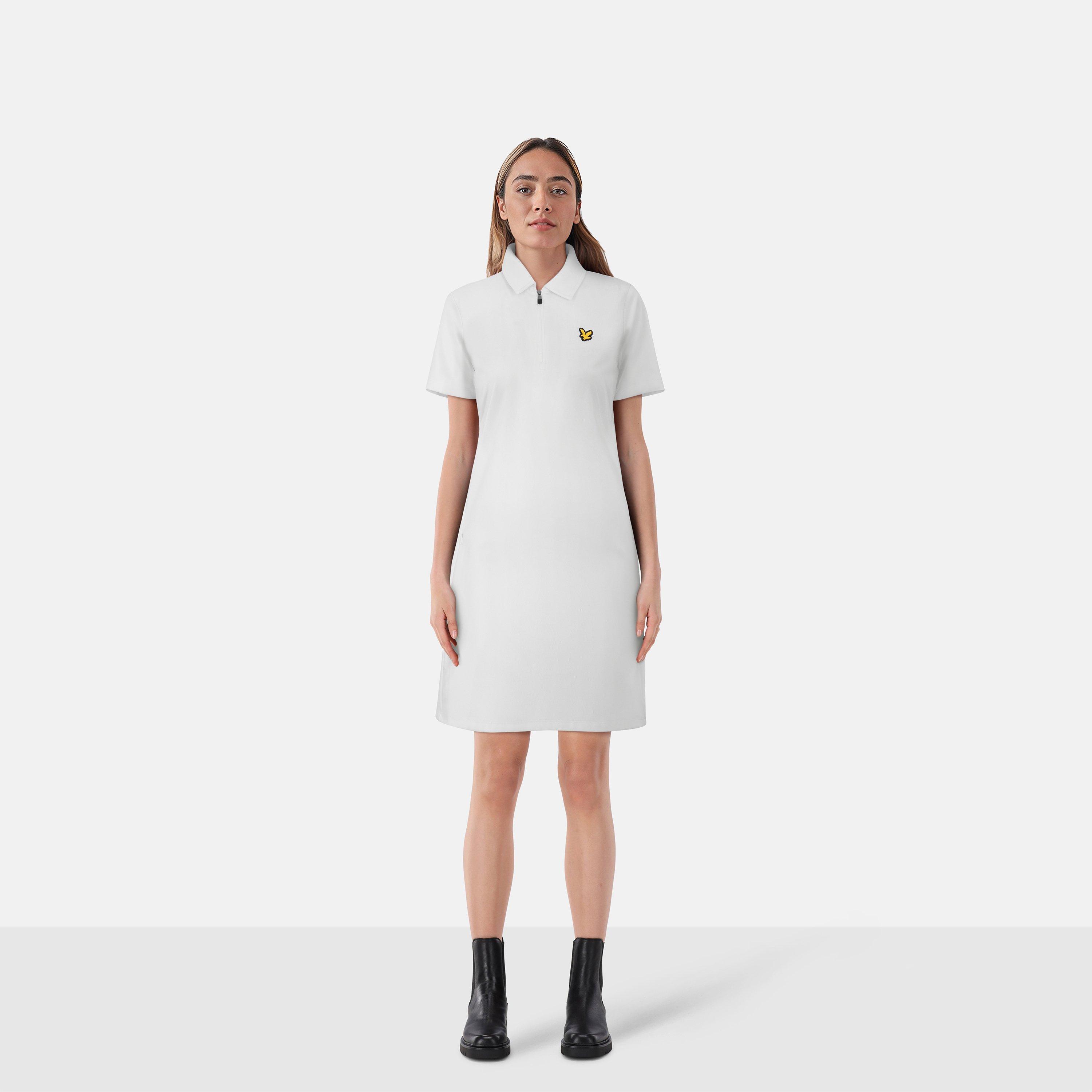 White - Lyle and Scott - Women's Golf Polo Dress - 6