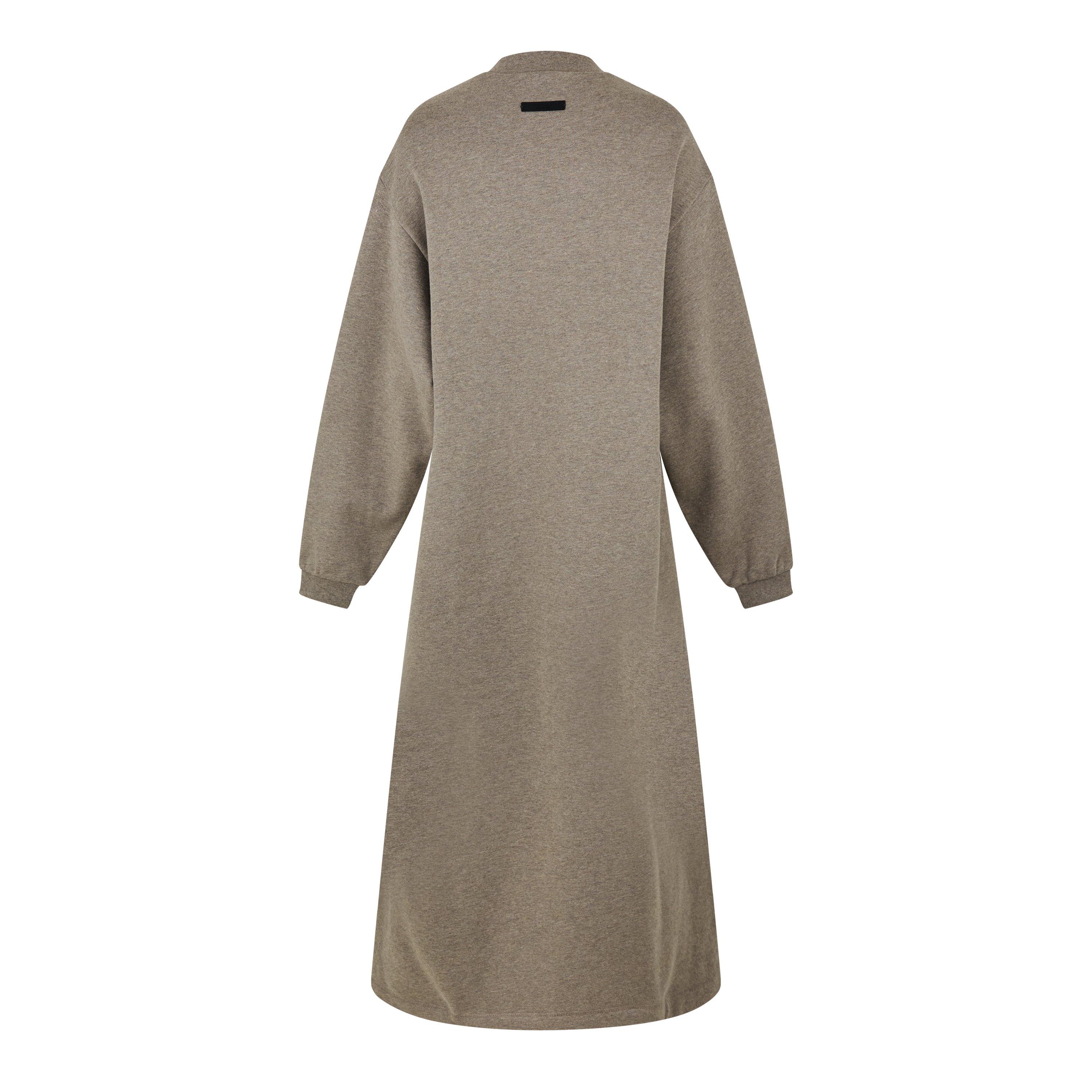 Heather Gray - Fear Of God Essentials - Sweater Calf Length Dress - 2