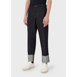 Emporio Armani Denim Turn Up Jeans