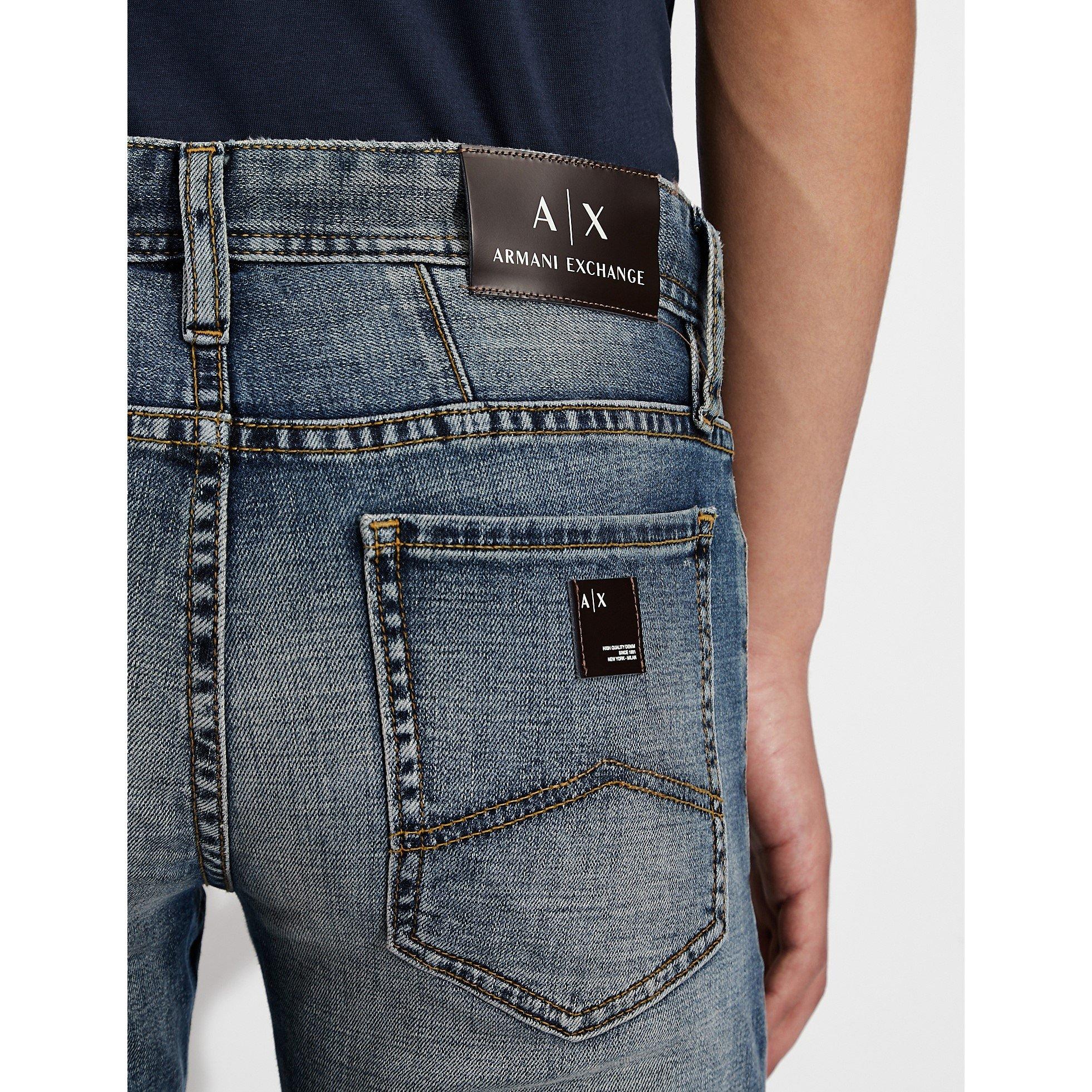 Celana Armani Exchange Jeans Armani Saldi AX J14Skinny Jeans Sn99