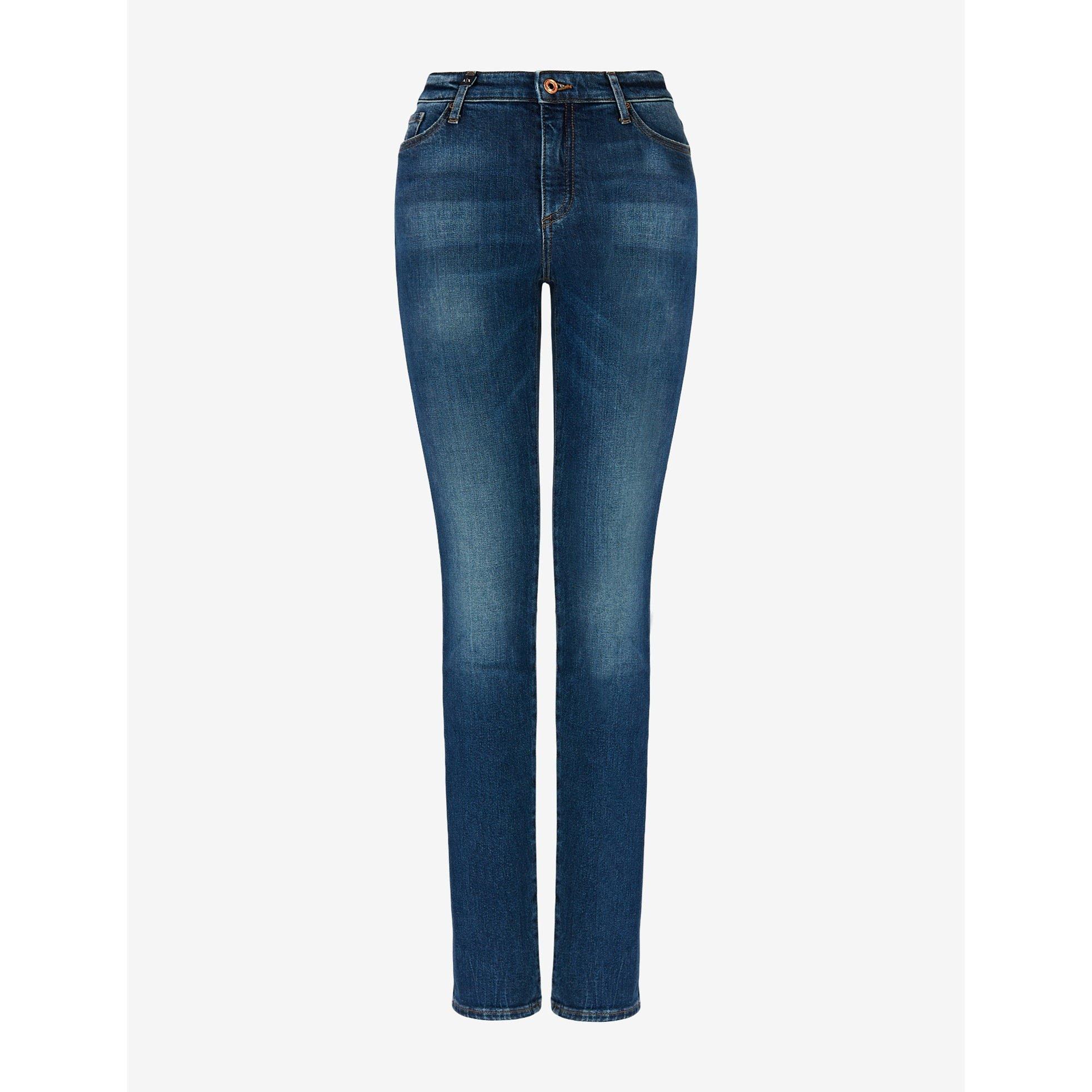 Med Blue Wash - Armani Exchange - Women's Straight Leg Jeans - 1