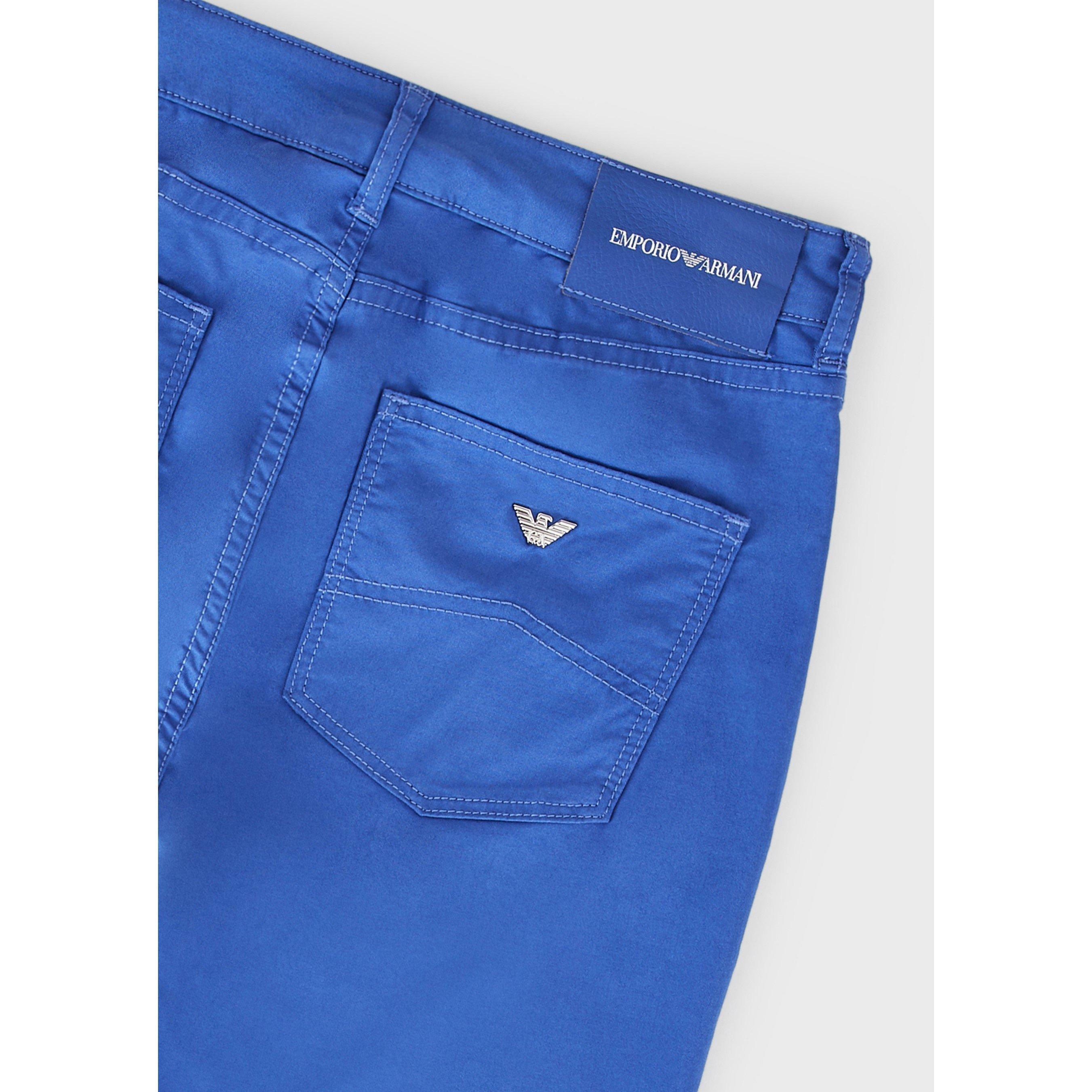 Blue - Emporio Armani - Women's High-Waisted Straight Leg Jeans - 2