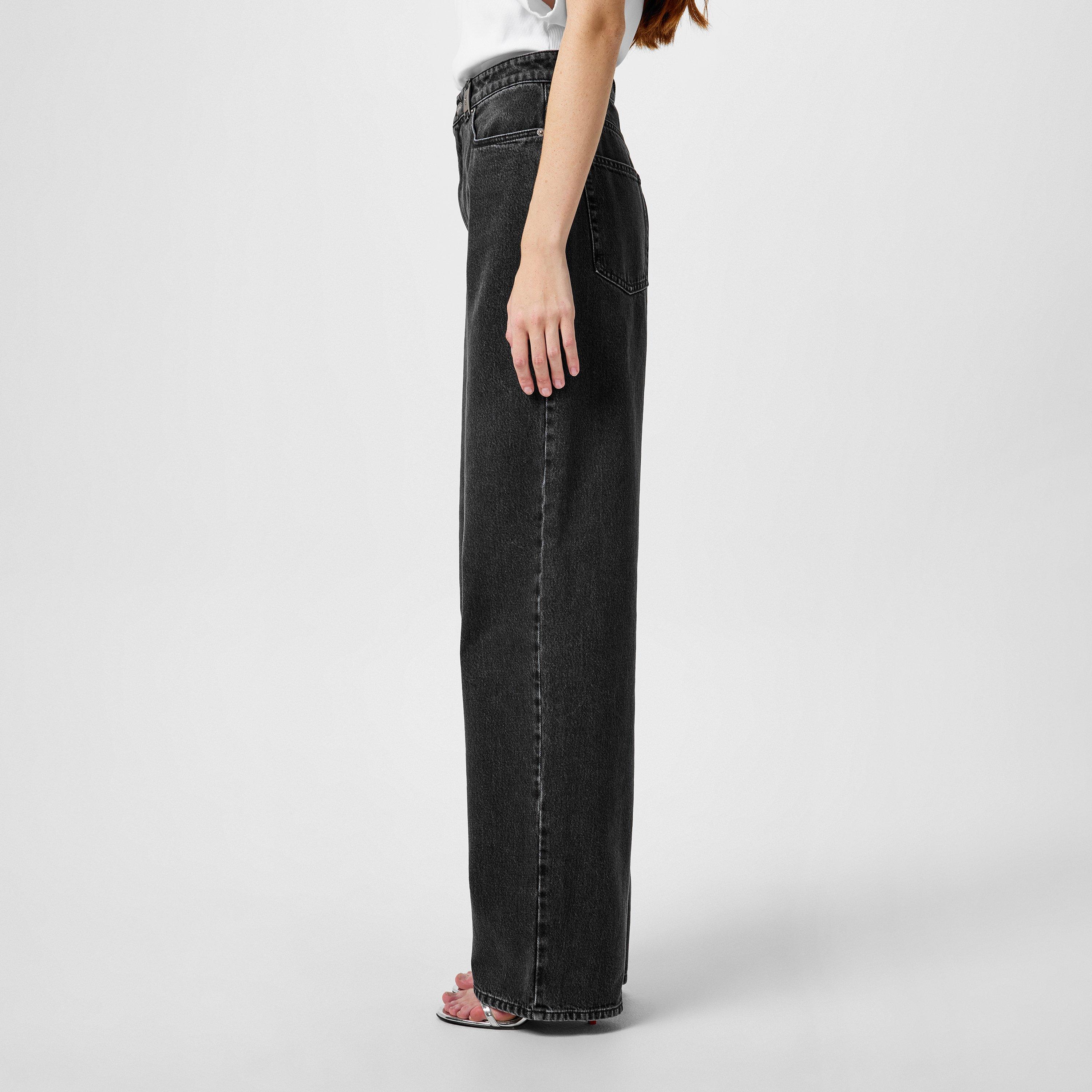 STONEWASH - Alexander McQueen - Wide Leg Boyfriend Jeans - 2