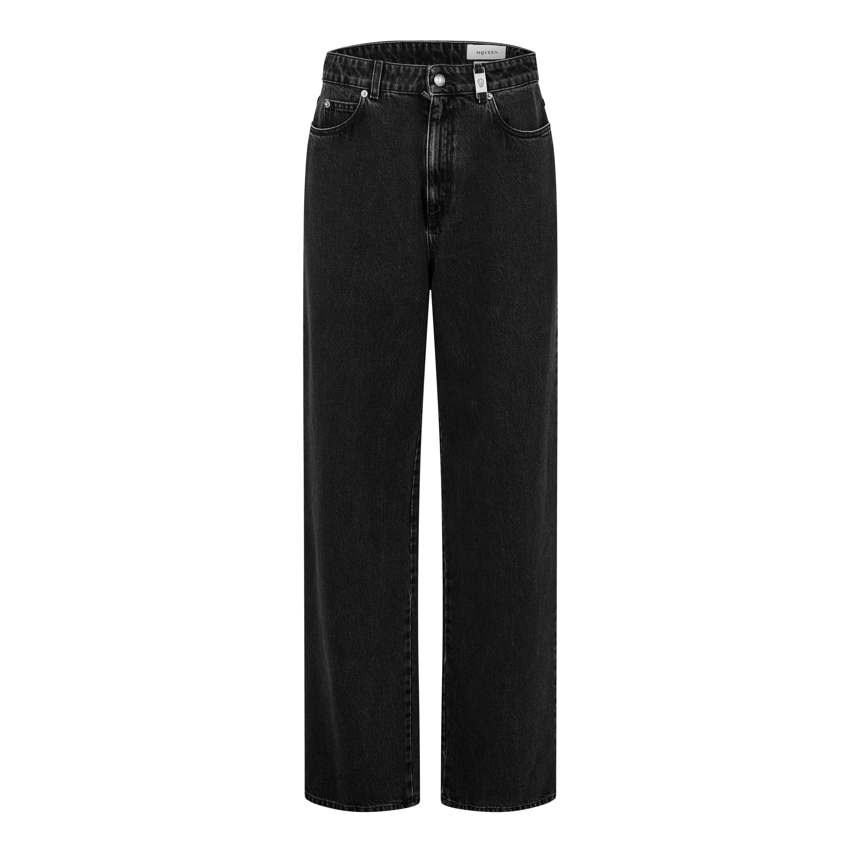 STONEWASH - Alexander McQueen - Wide Leg Boyfriend Jeans - 5