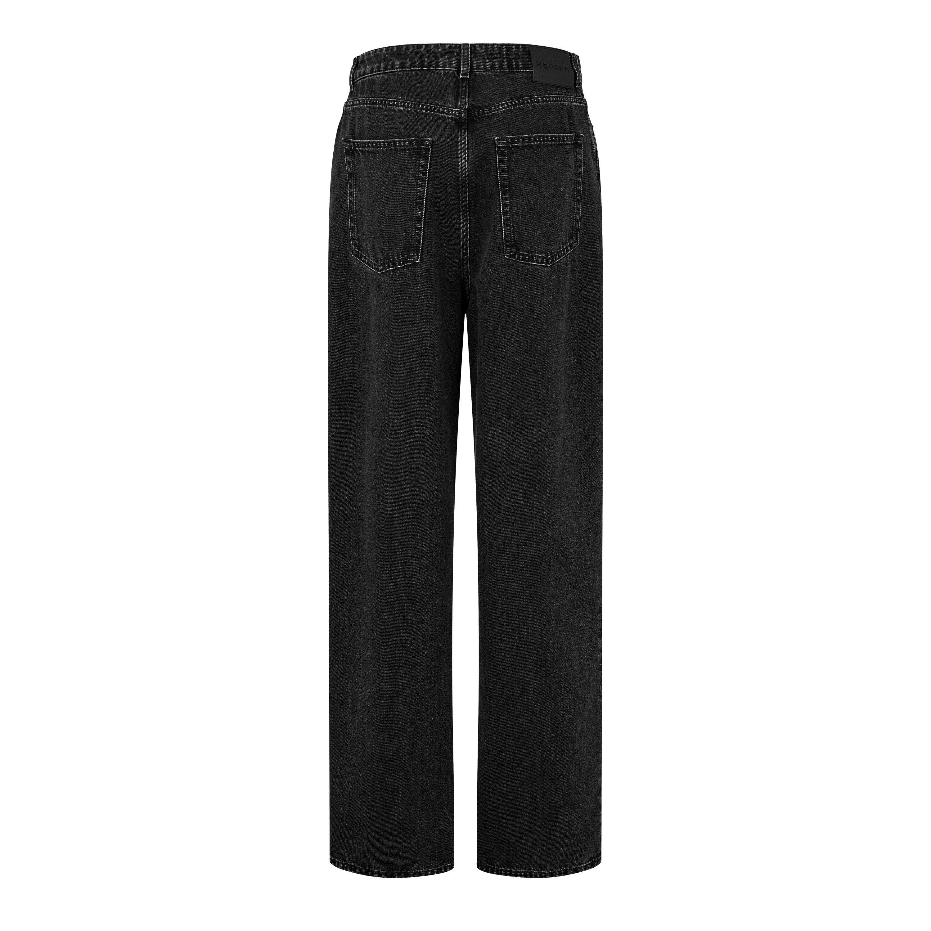 STONEWASH - Alexander McQueen - Wide Leg Boyfriend Jeans - 6