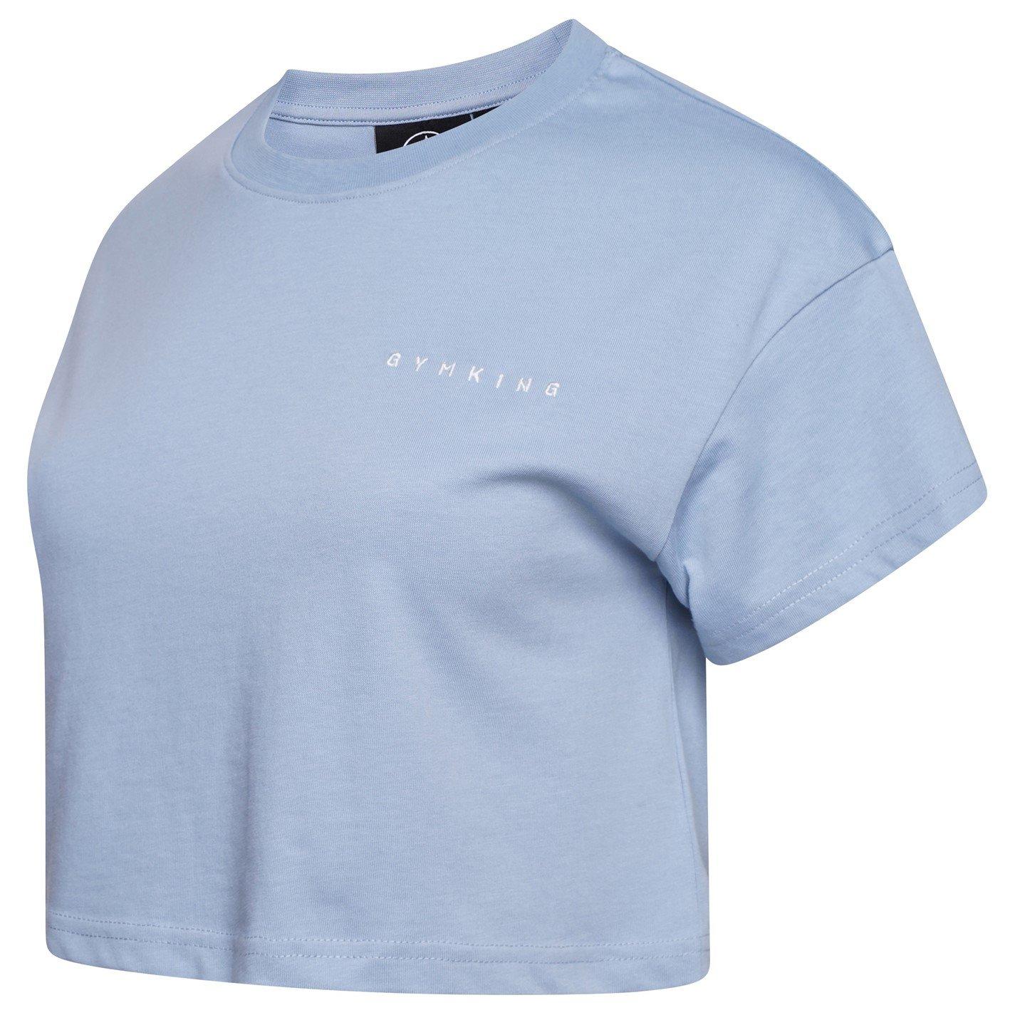 Azzurro Polvere - Gym King - Shadow Cropped Tee - 5