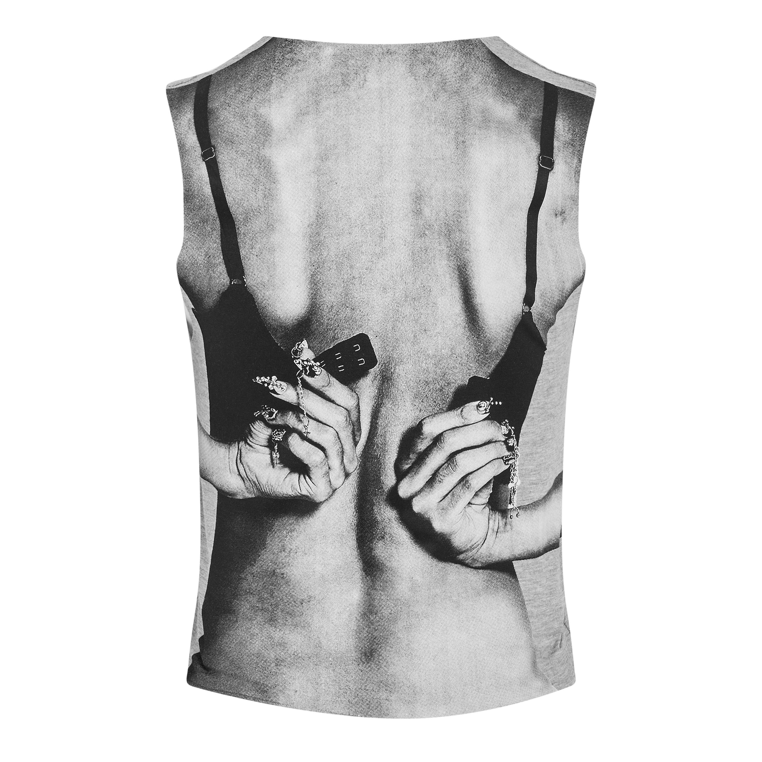 Grey - Jaded London - Back Bra Illusion Tank Top - 6