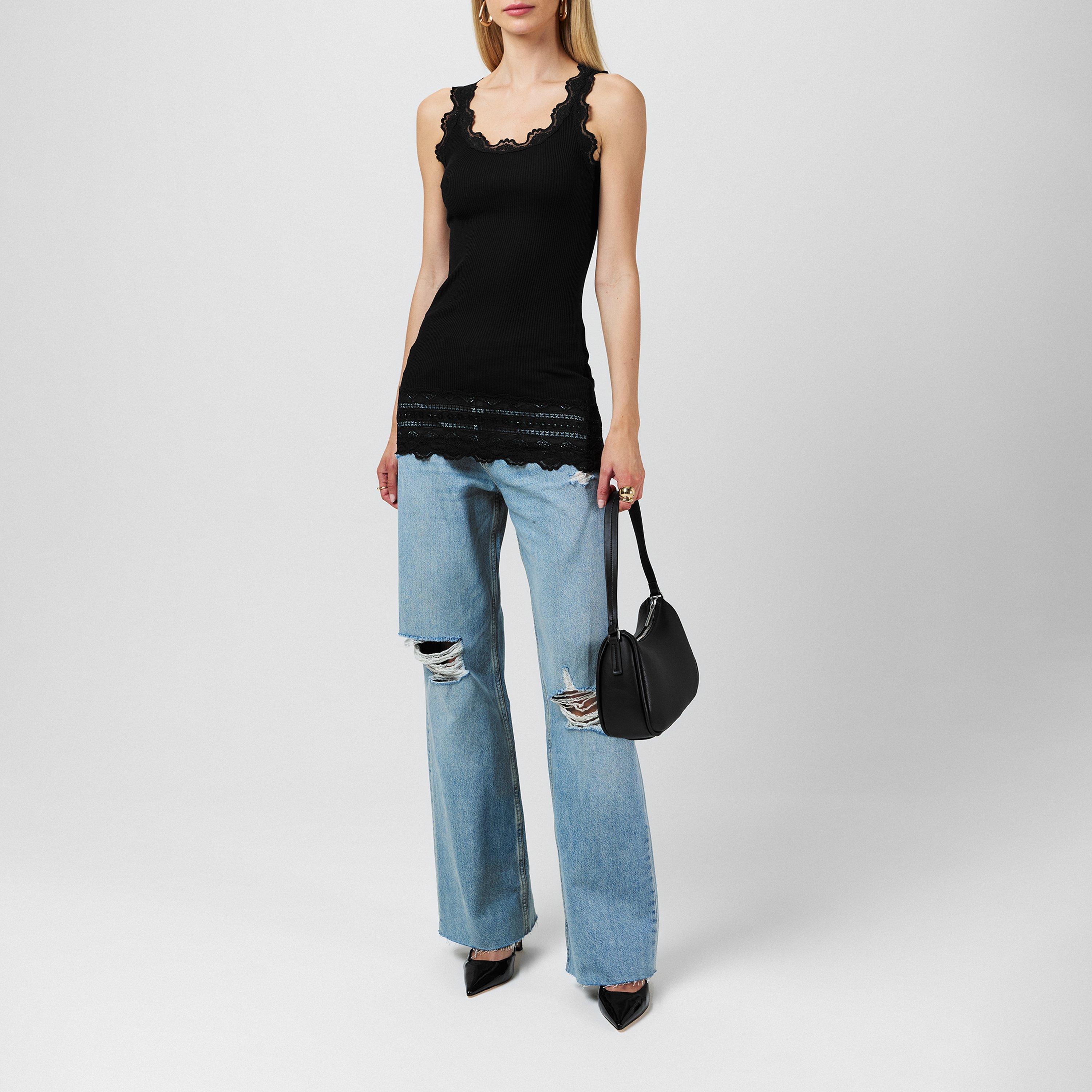 Black - Rosemunde - Silk Top - 4