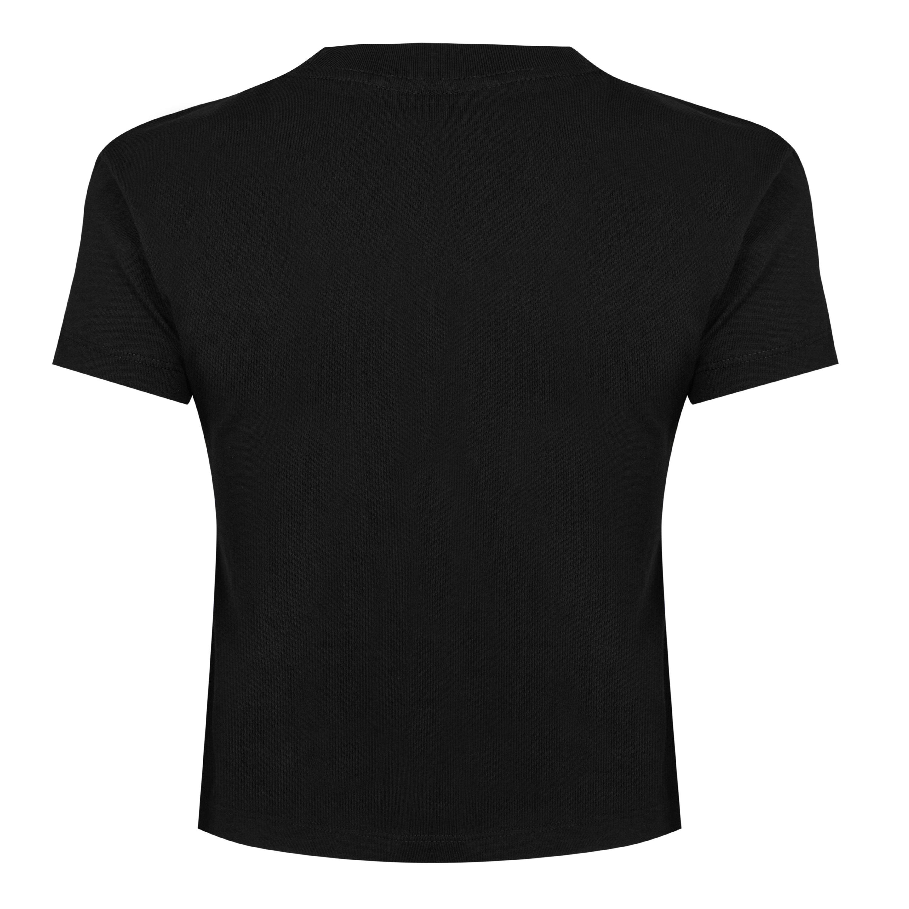 Ck Preto - Calvin Klein Jeans - Women's Script Institutional Crop Tops - 2